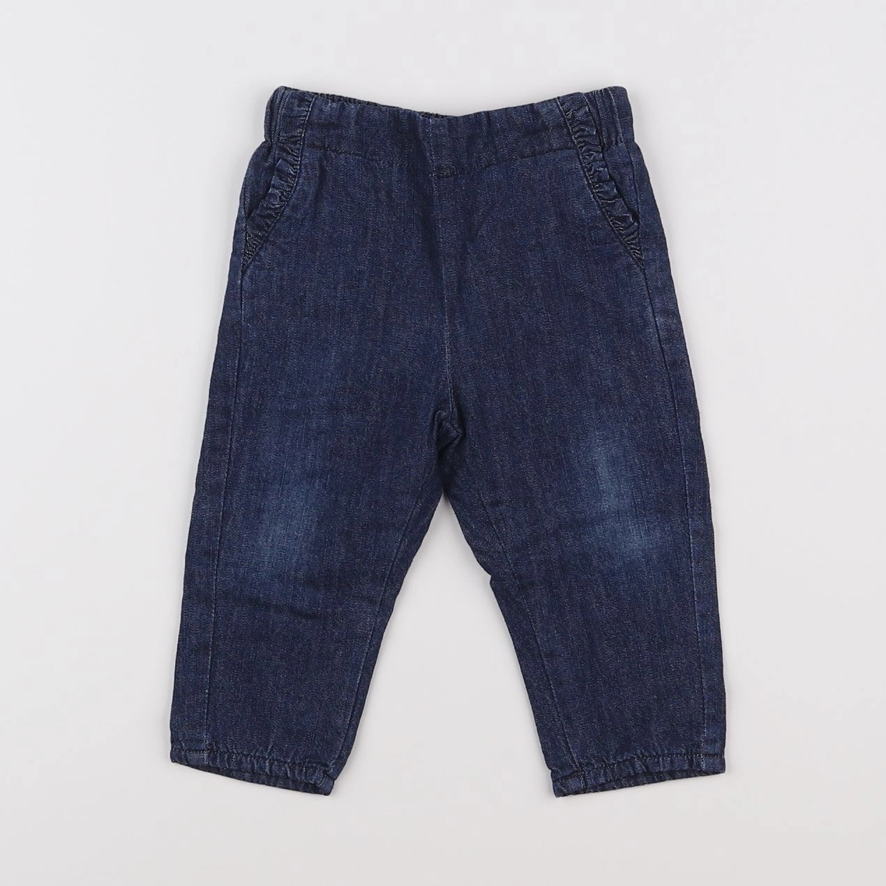 Vertbaudet - jean bleu - 9 mois