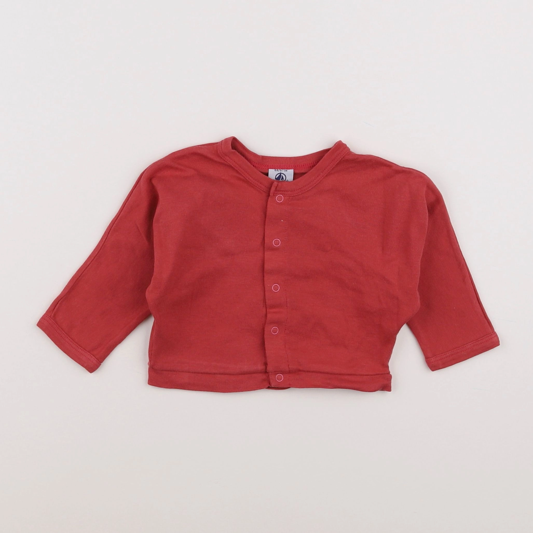 Petit Bateau - tee-shirt rouge - 6 mois