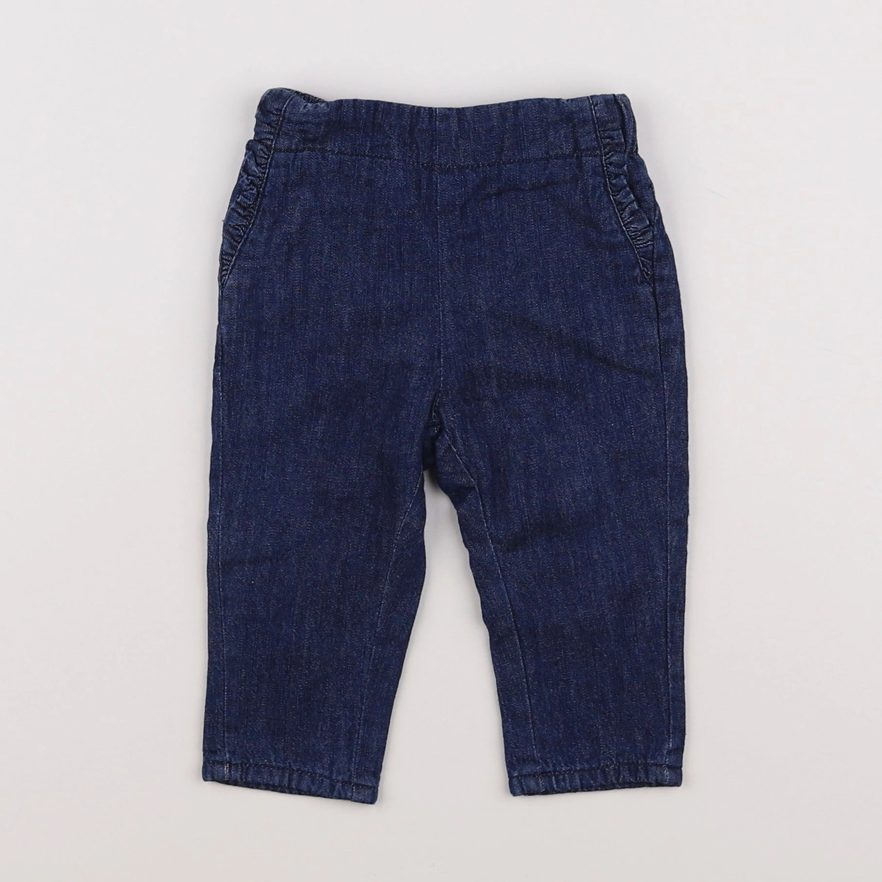Vertbaudet - pantalon bleu - 6 mois