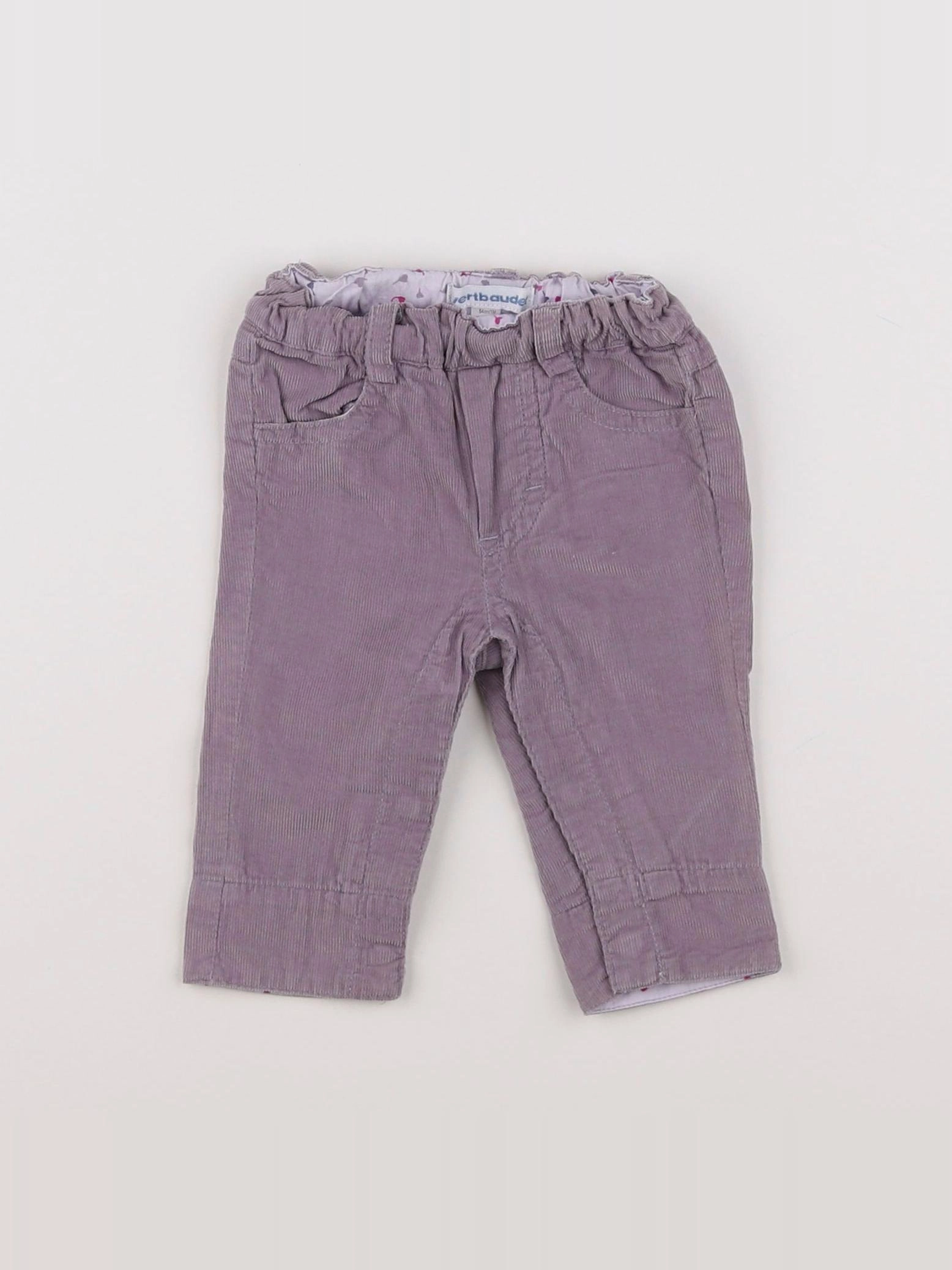 Vertbaudet - pantalon violet - 1 mois