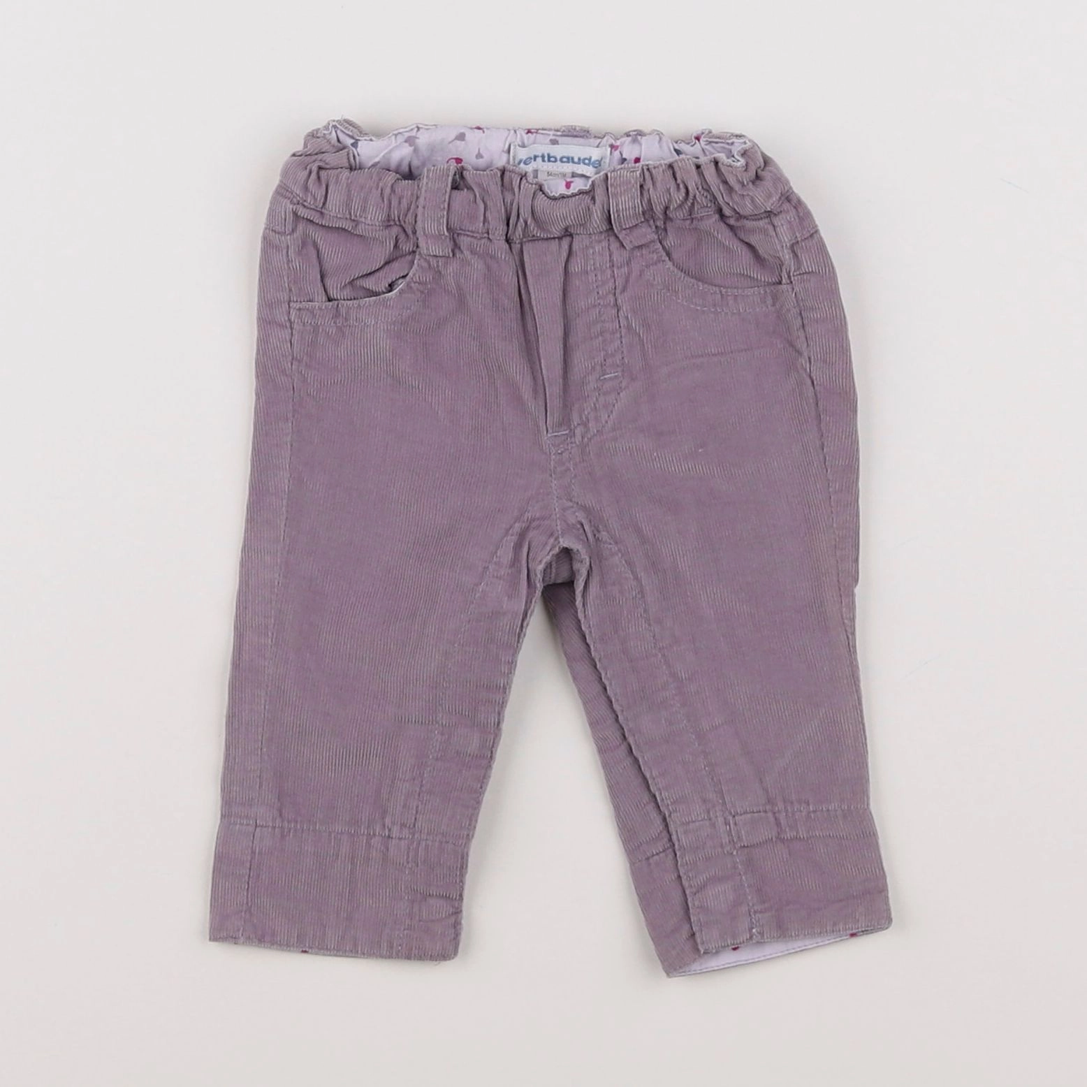 Vertbaudet - pantalon violet - 1 mois