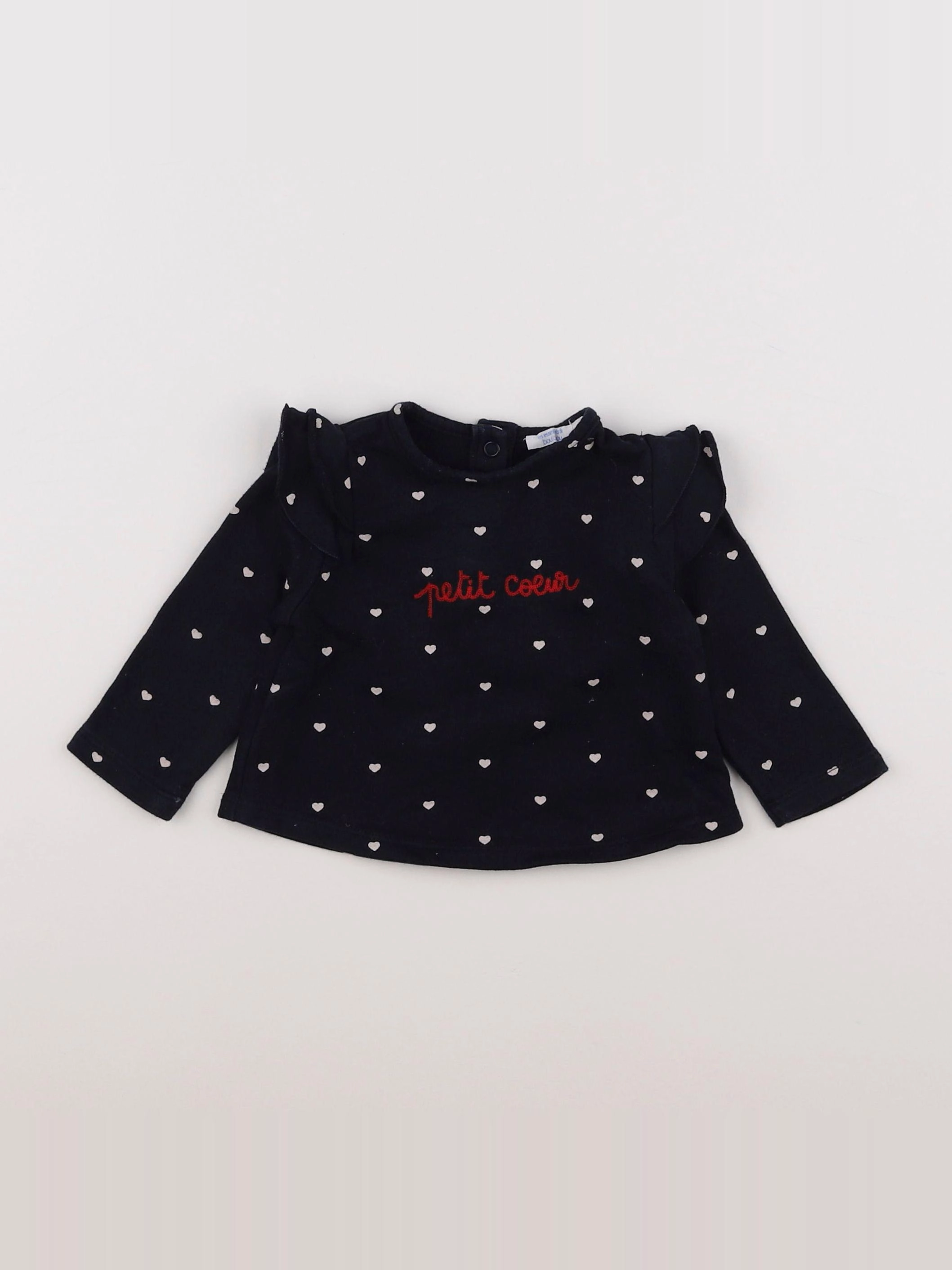 Boutchou - sweat bleu - 6 mois