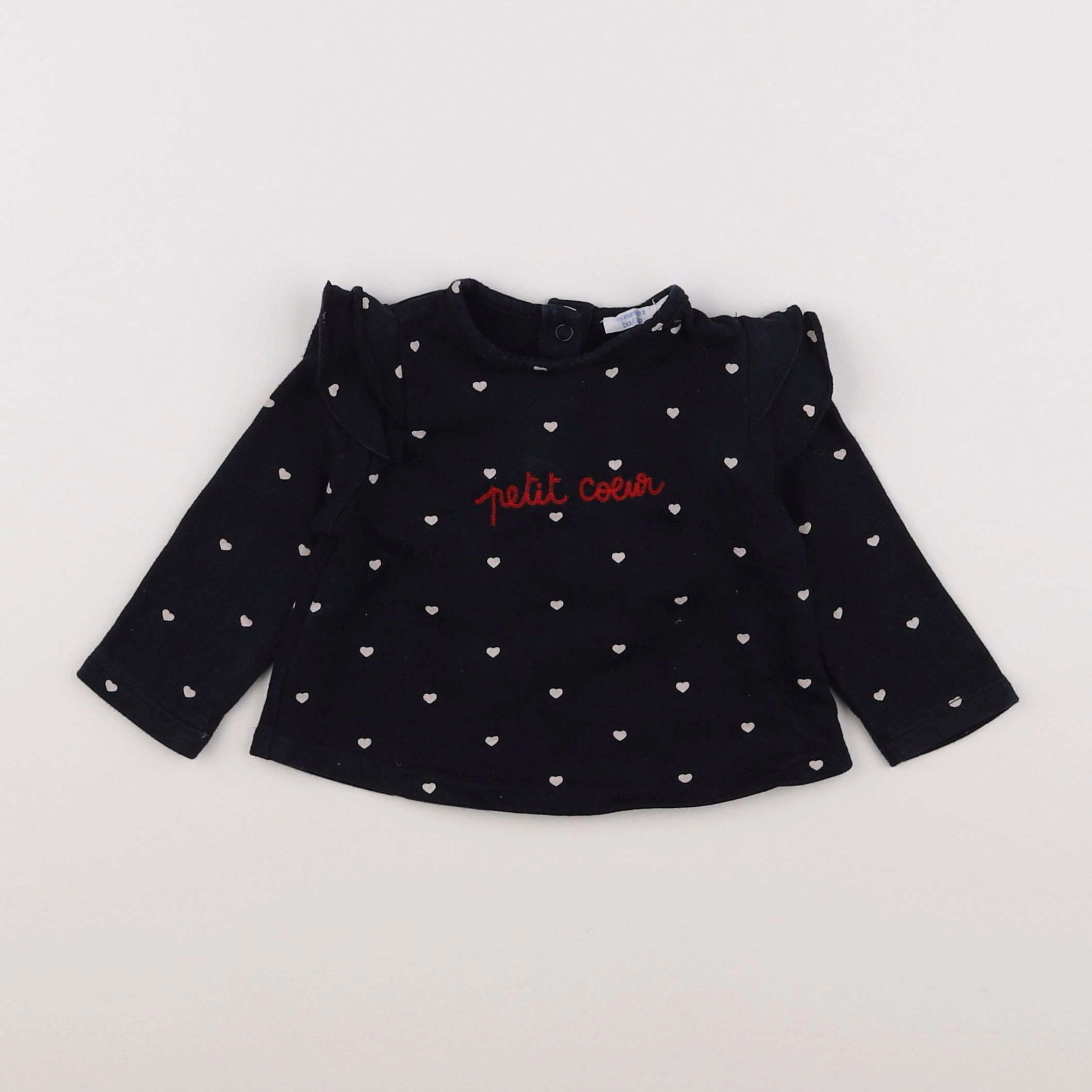 Boutchou - sweat bleu - 6 mois