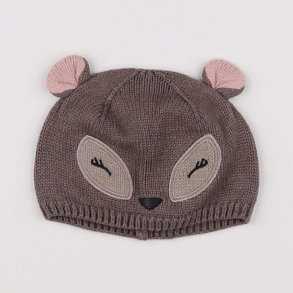 Vertbaudet - bonnet marron - 12/18 mois