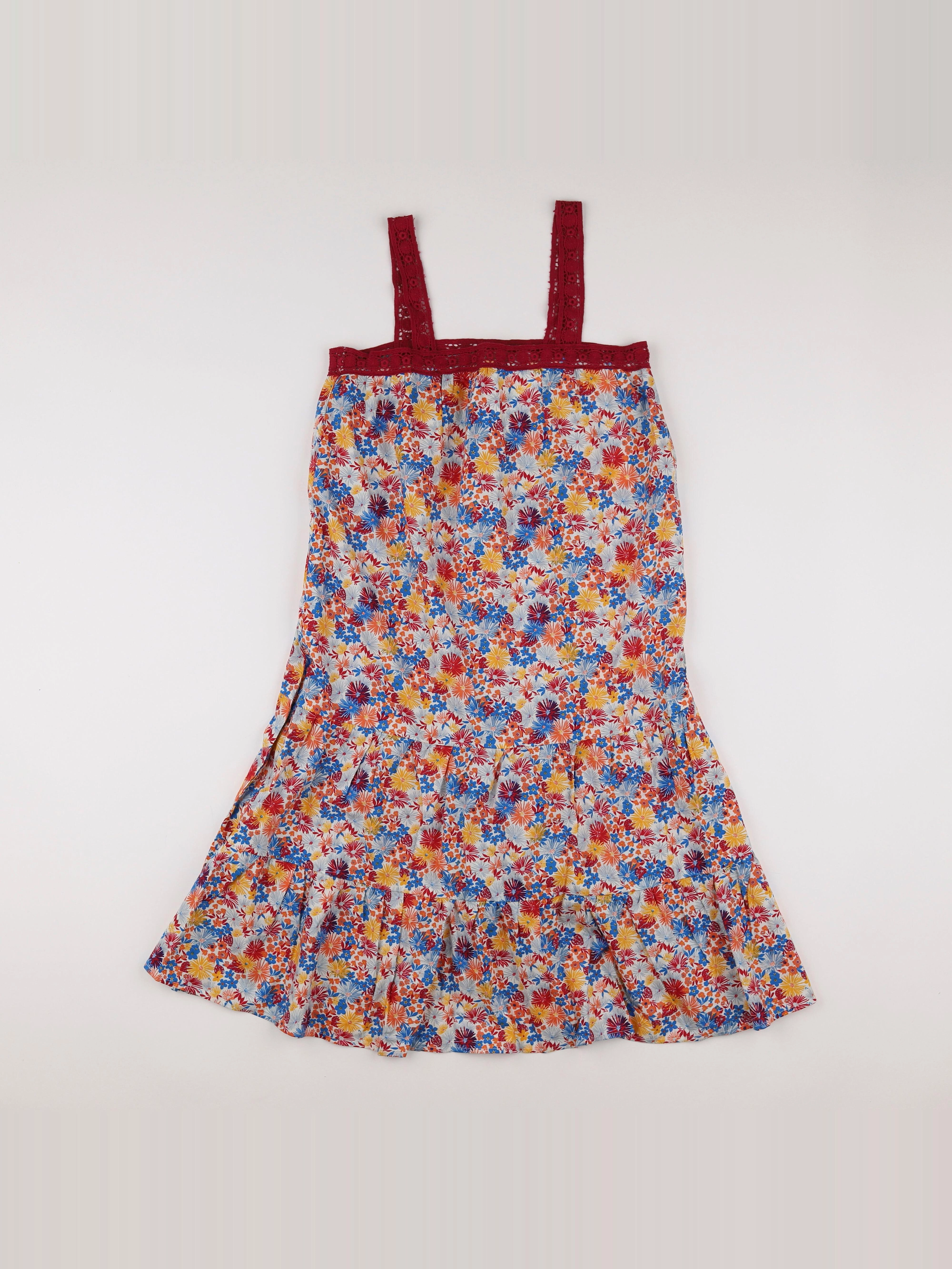 Vertbaudet - robe multicolore - 9 ans