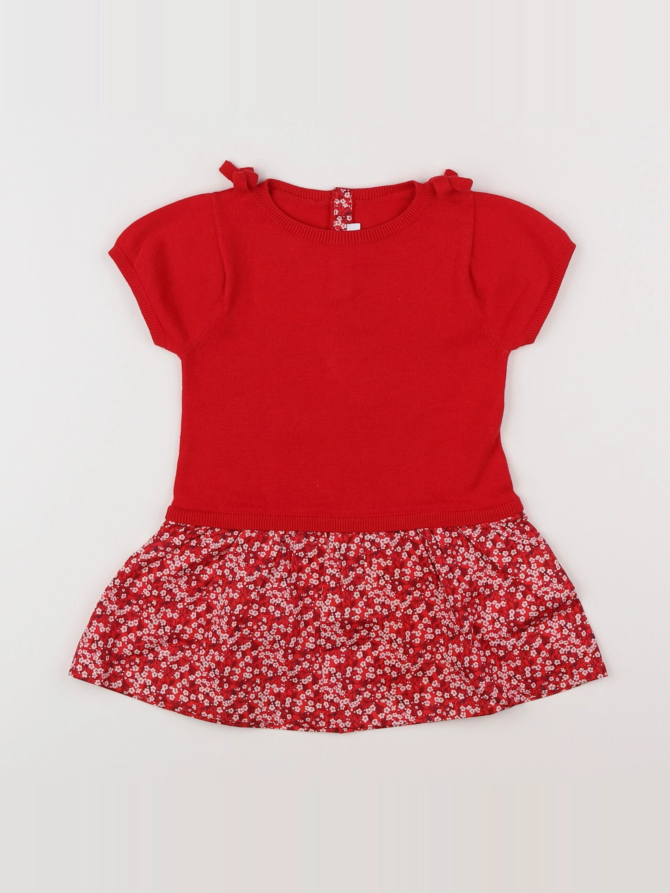 Jacadi - robe rouge - 18 mois