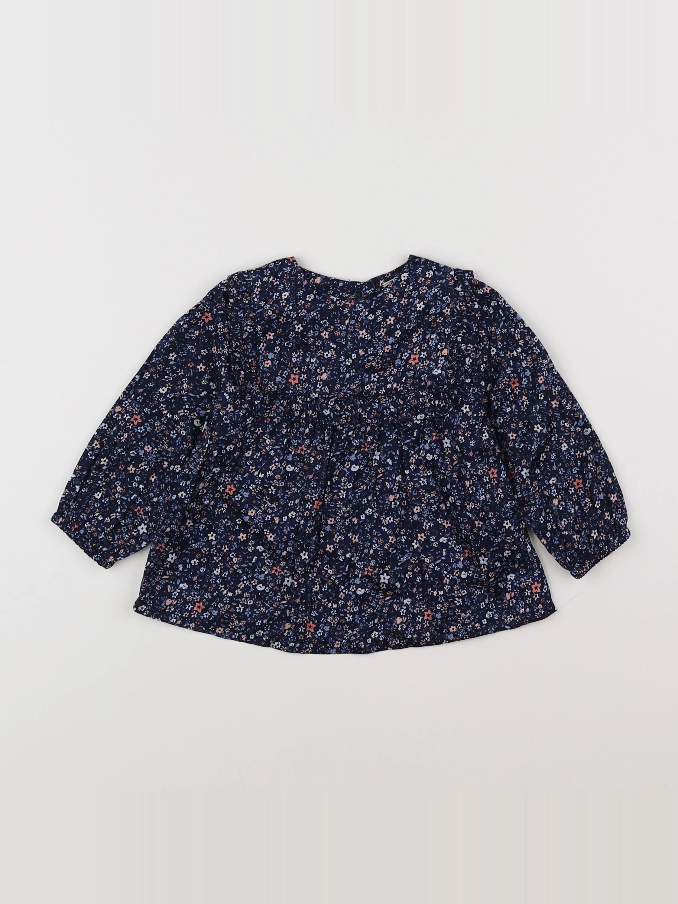 Tape à l'oeil - blouse bleu - 9 mois