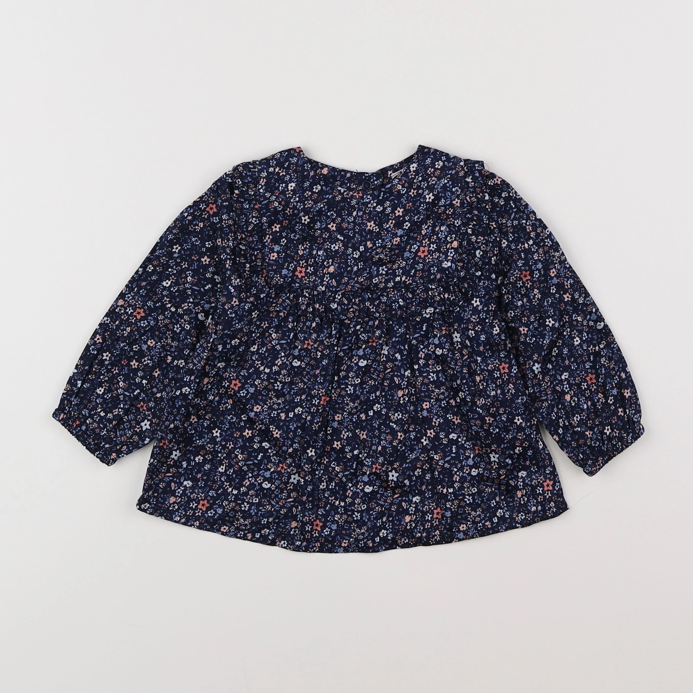 Tape à l'oeil - blouse bleu - 9 mois
