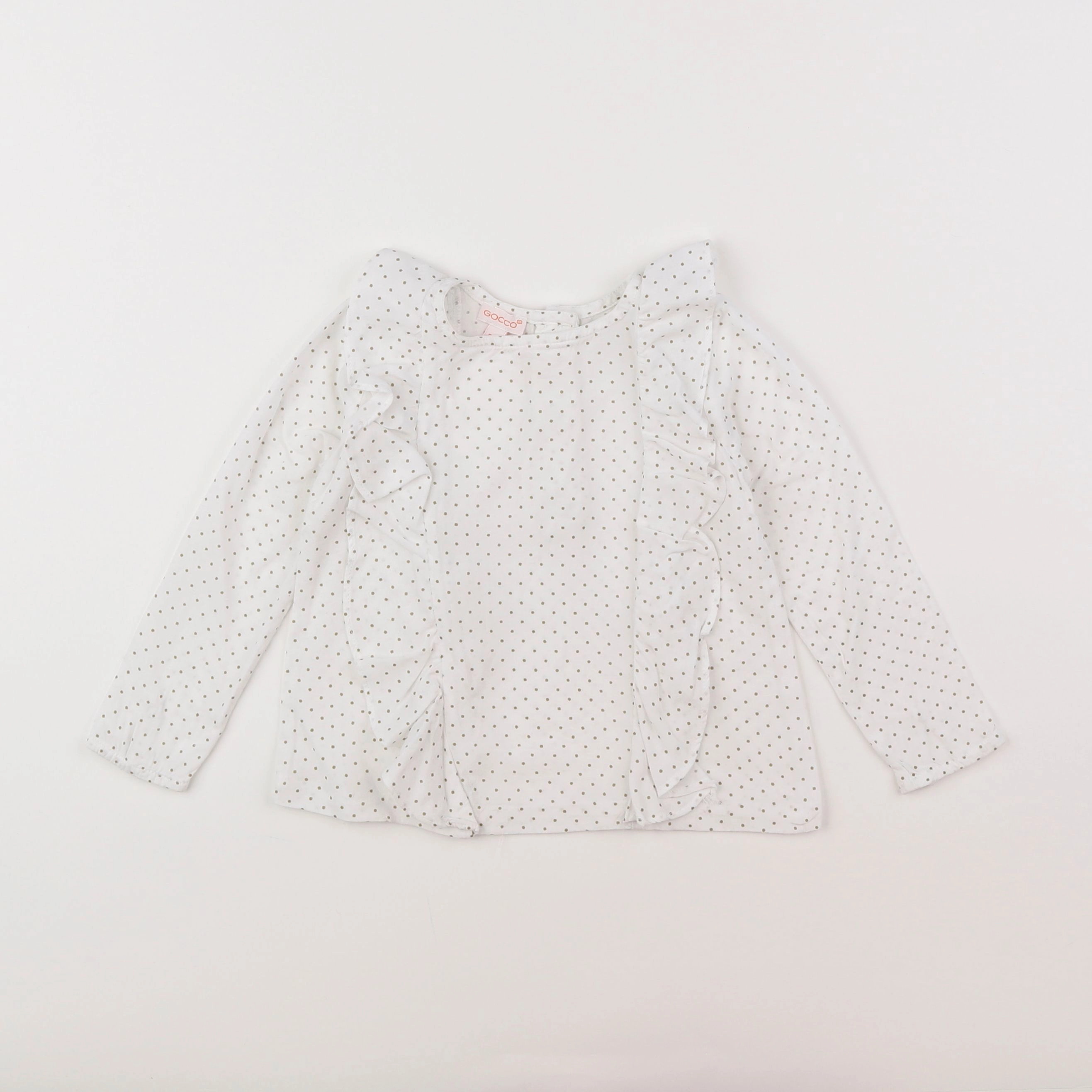 Gocco - blouse blanc - 2/3 ans