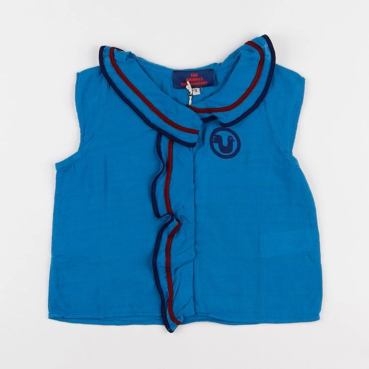 The animals observatory - blouse bleu - 4 ans