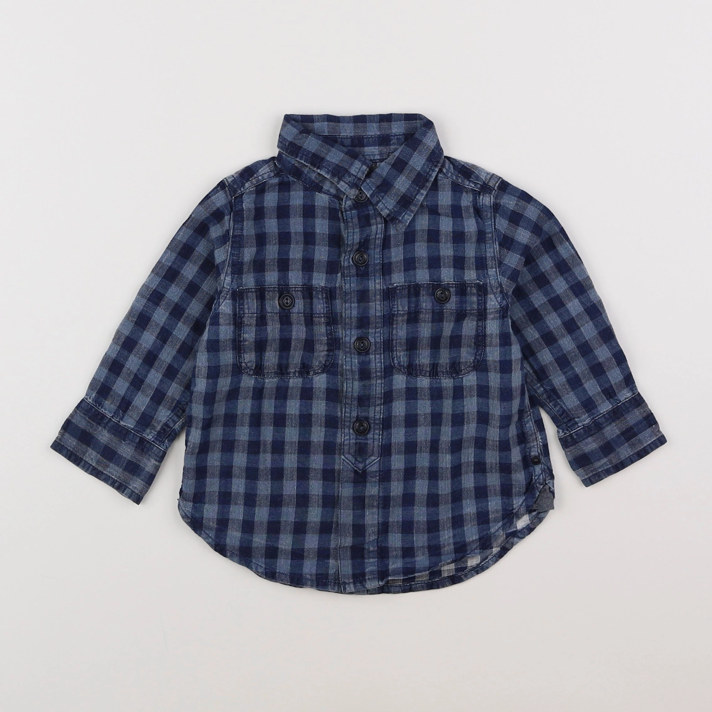 GAP - chemise bleu - 12/18 mois