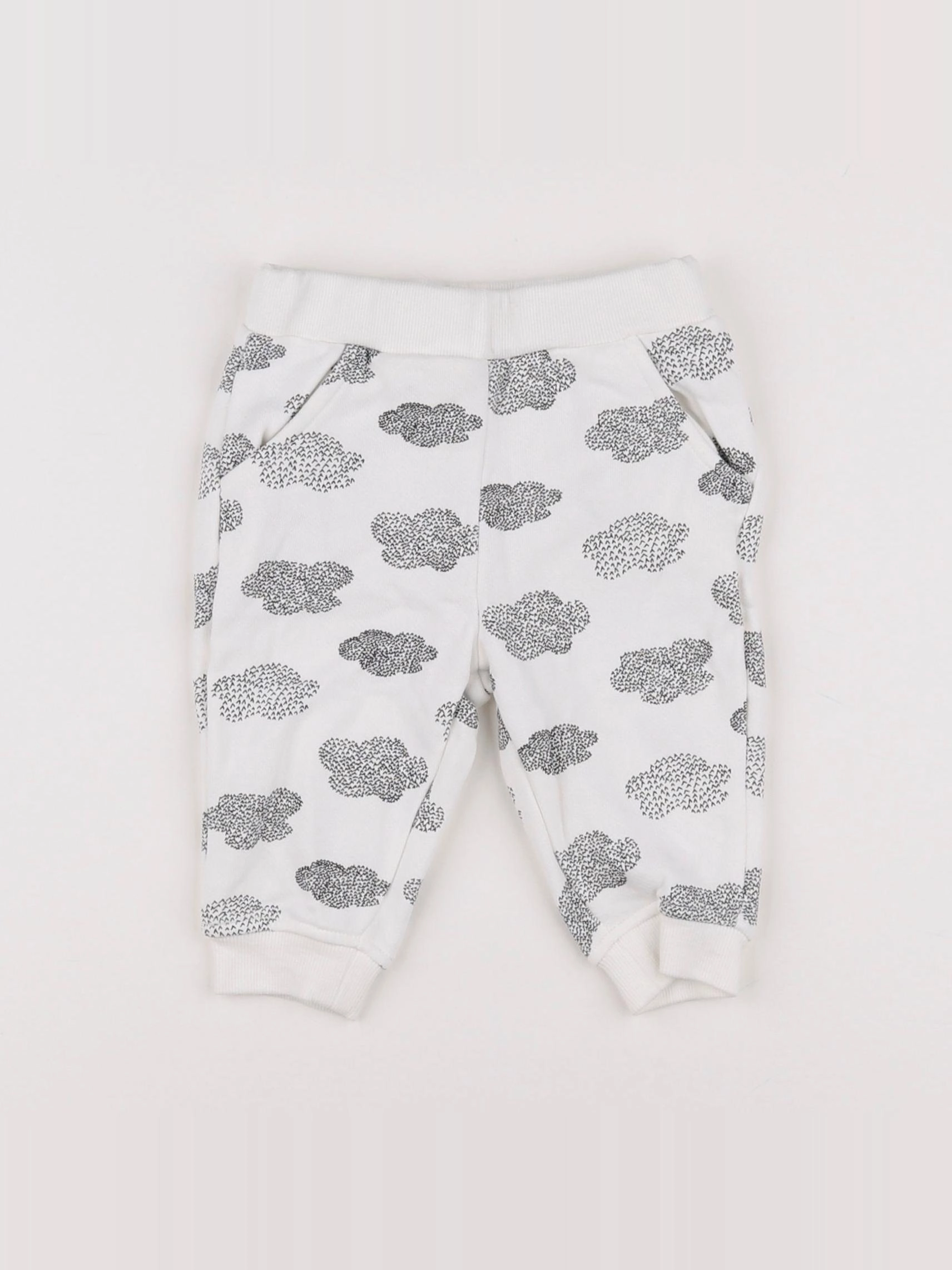 La Redoute - jogging blanc, noir - 6 mois