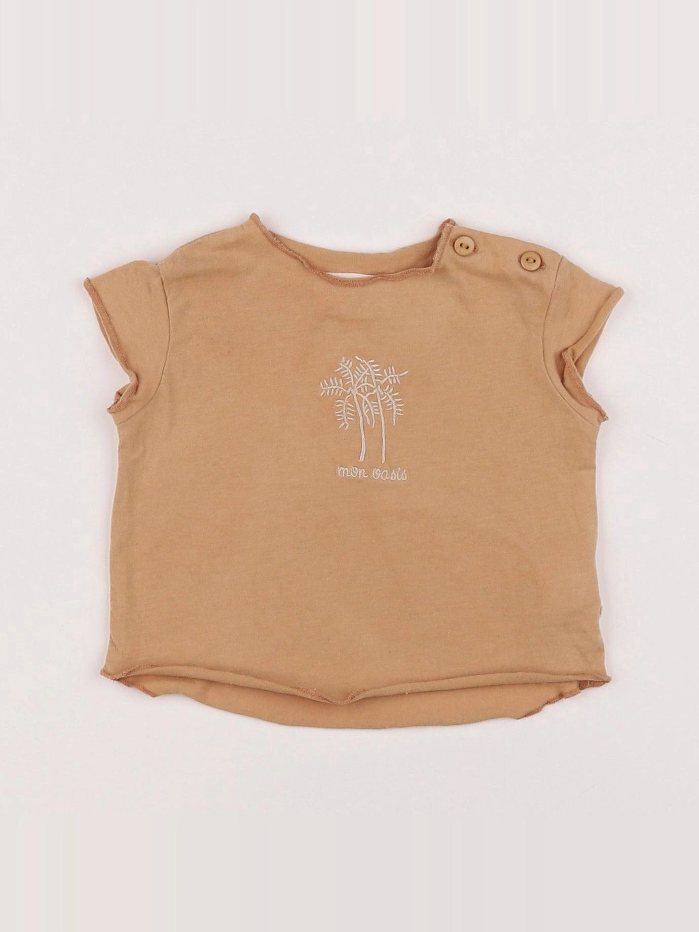 Arsène et les pipelettes - tee-shirt beige - 3 mois