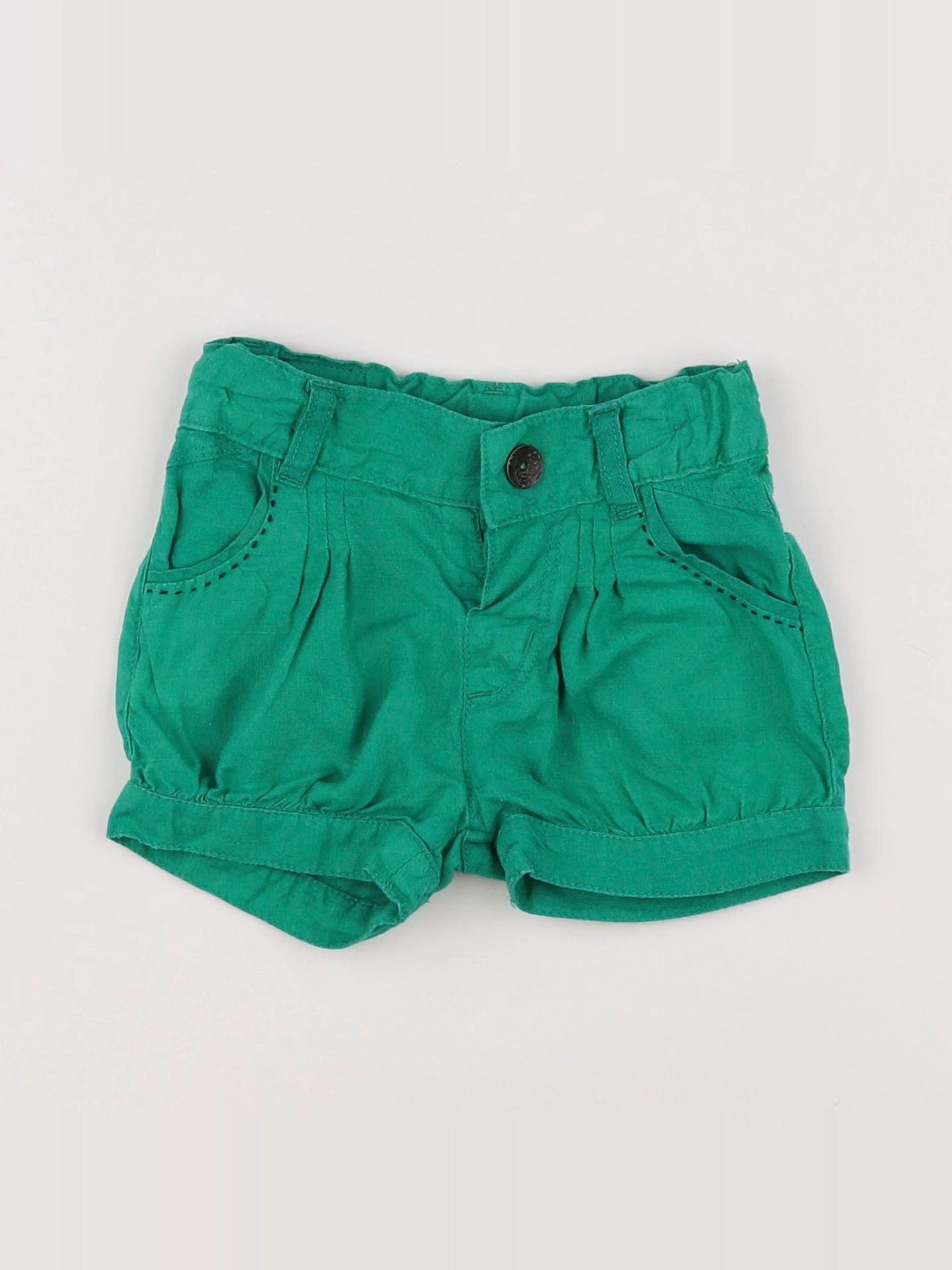 Catimini - short vert - 9 mois