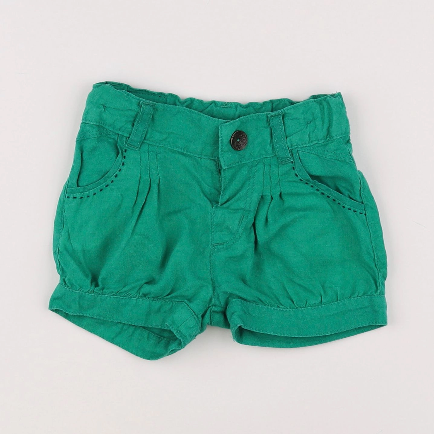 Catimini - short vert - 9 mois