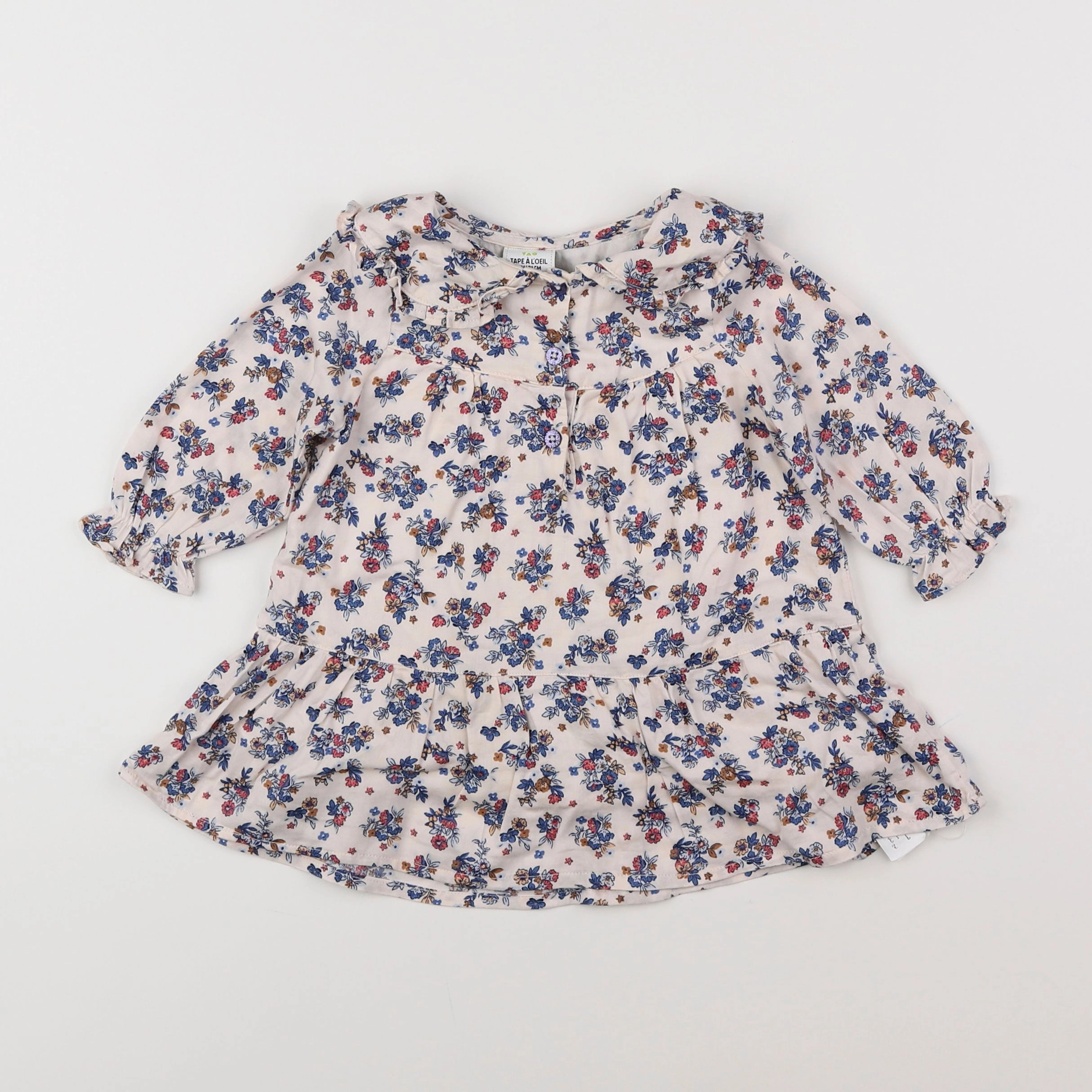 Tape à l'oeil - robe blanc, multicolore - 9 mois