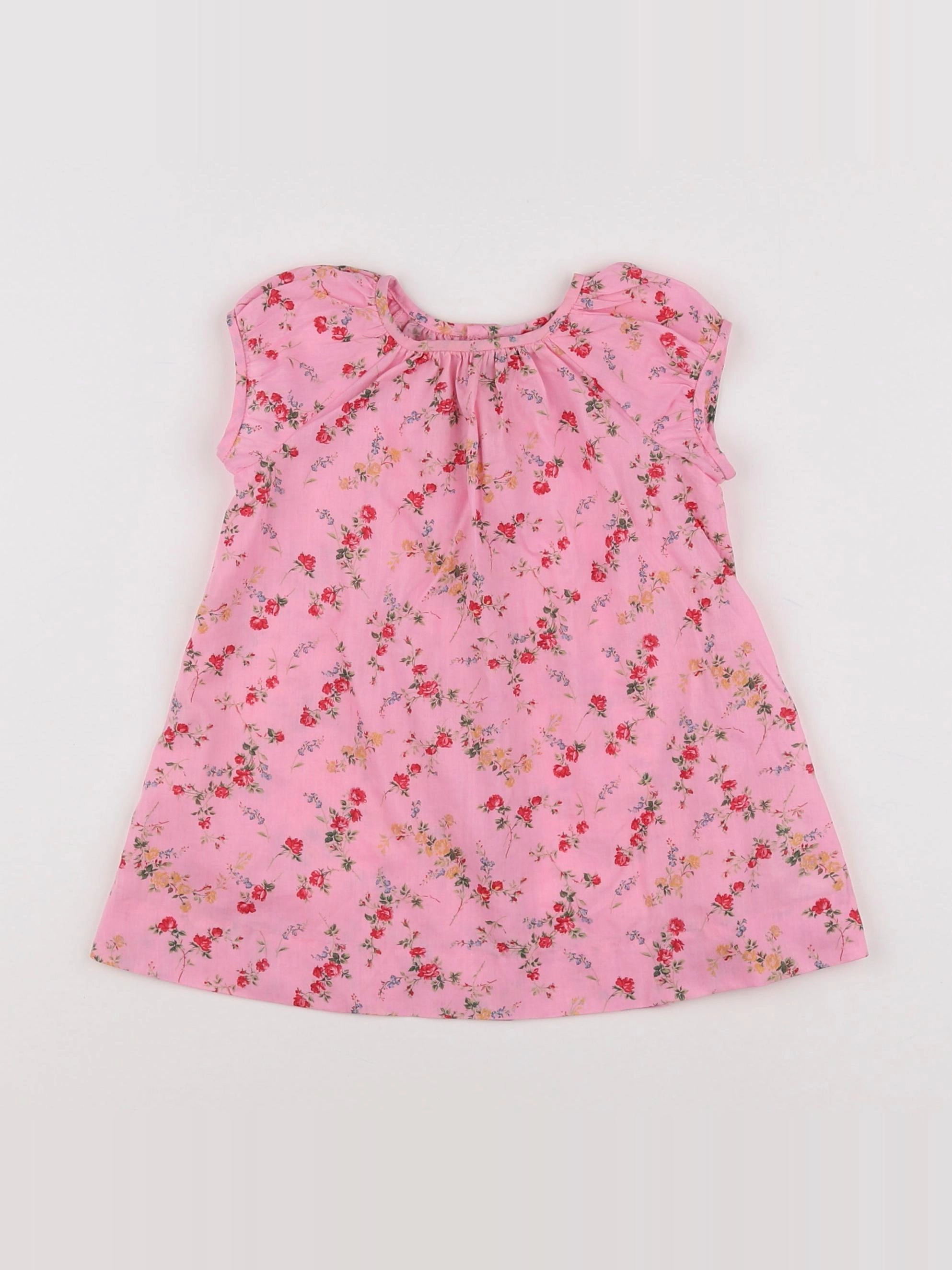 Bonpoint - robe rose - 12 mois