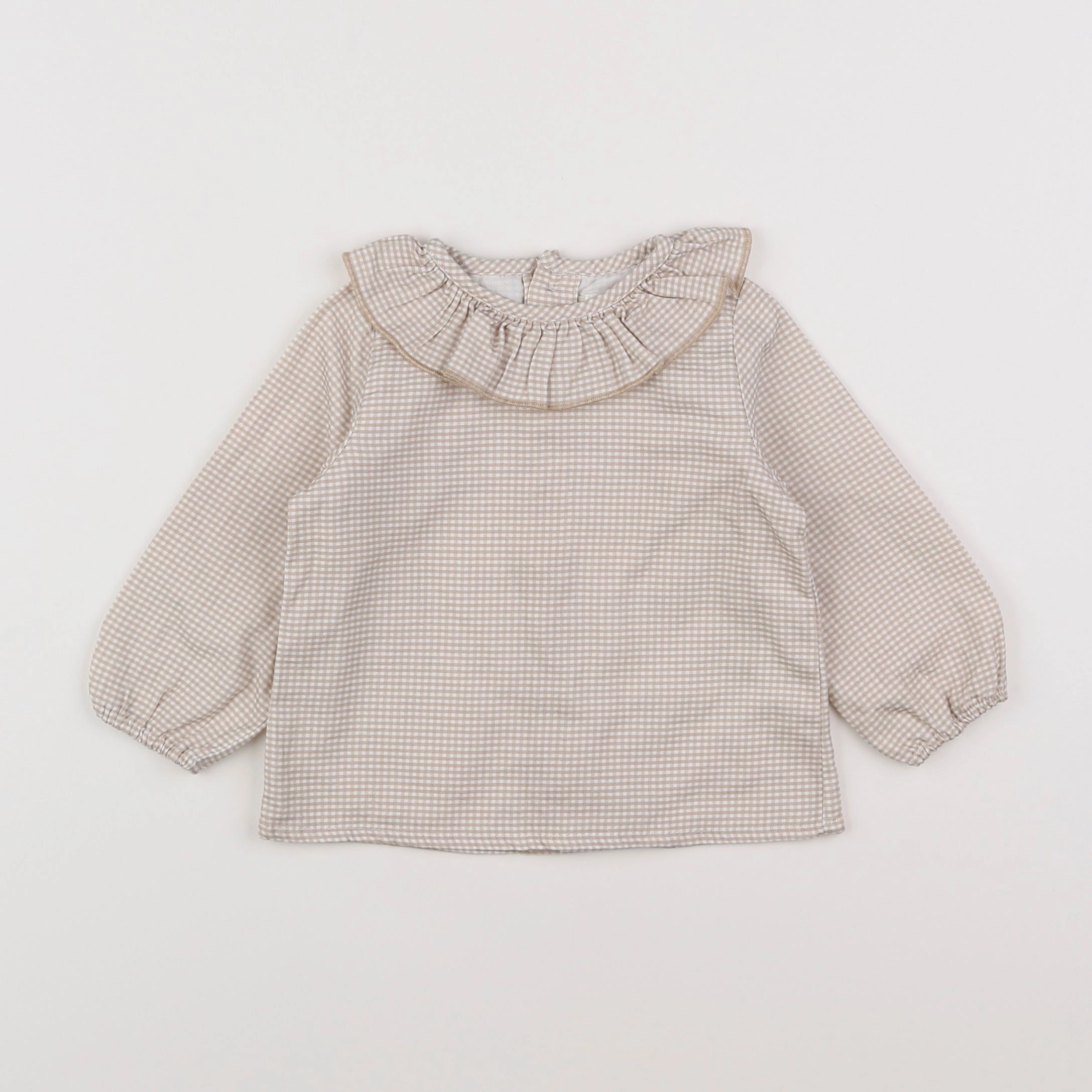 Lola Palacios - blouse blanc, marron - 12 mois