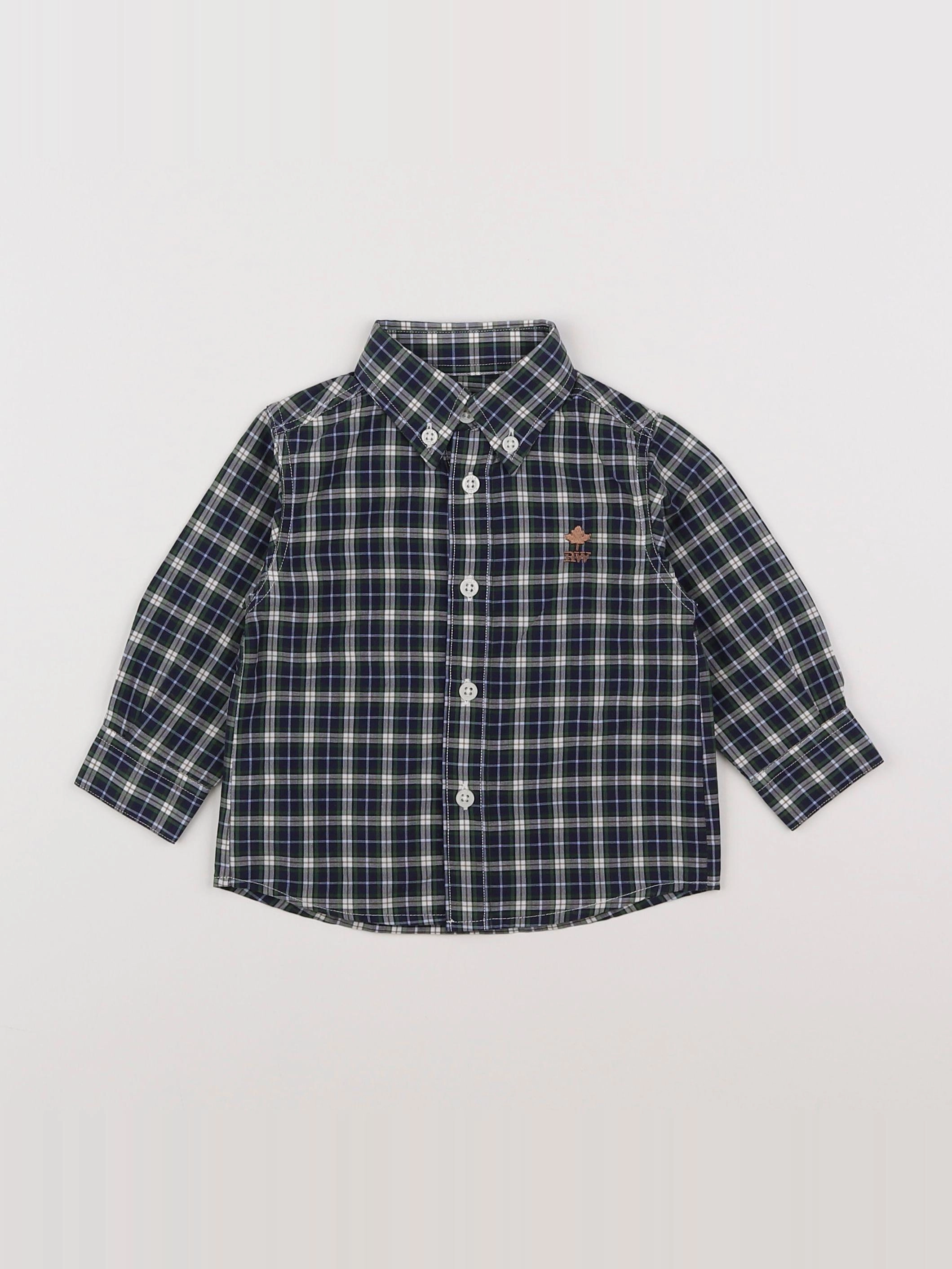 River Woods - chemise bleu, vert - 6 mois
