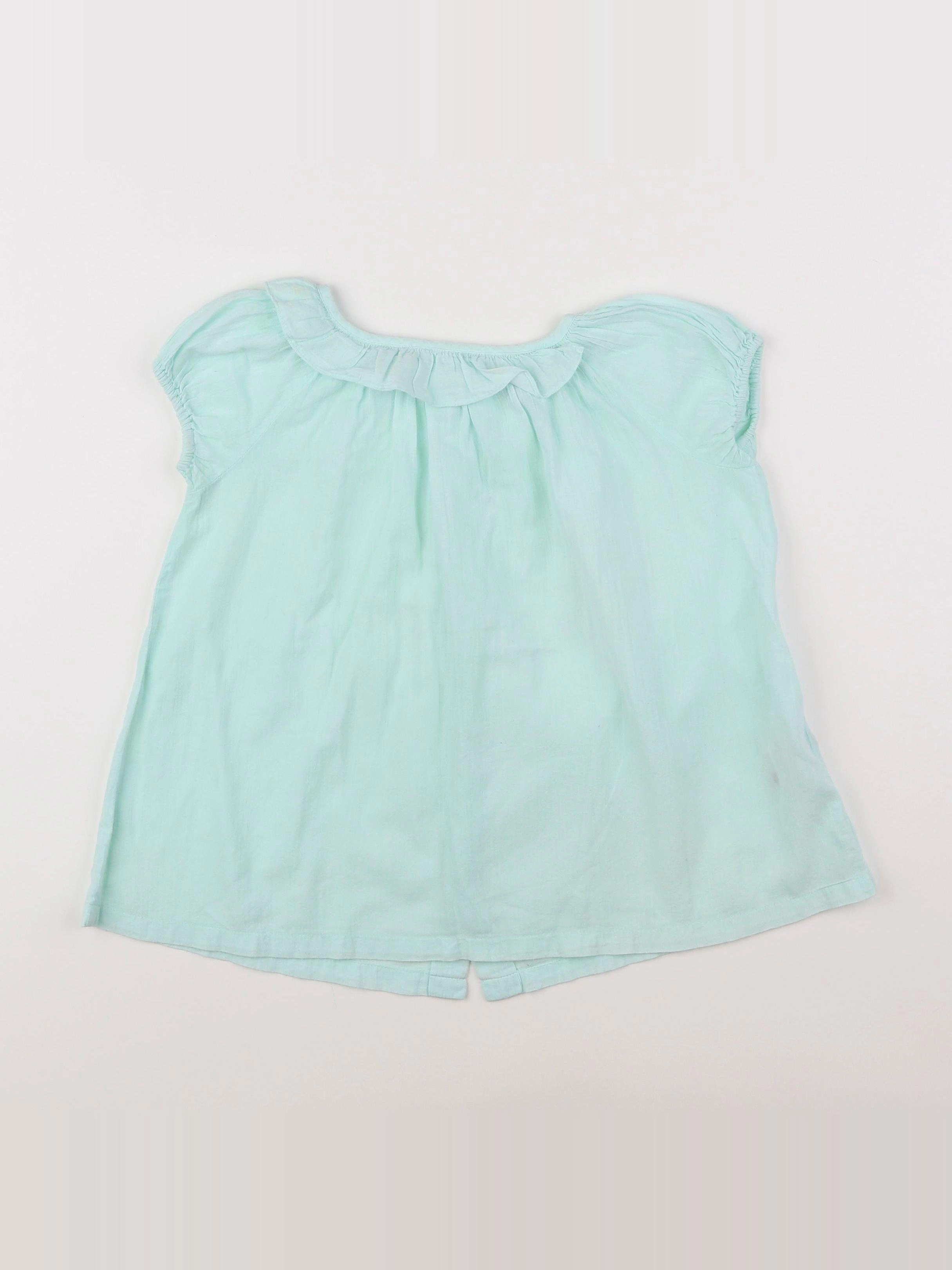 Bonton - robe vert, bleu - 18 mois