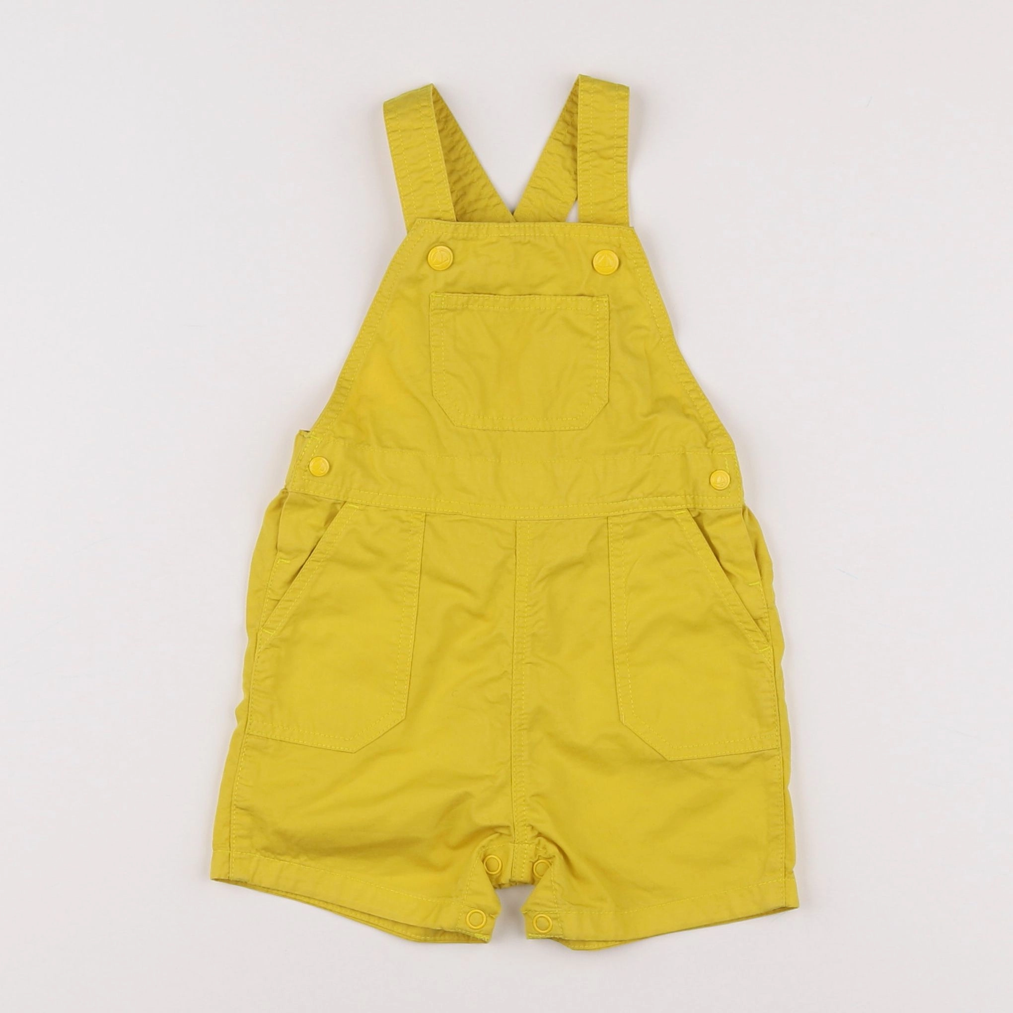 Petit Bateau - salopette jaune - 6 mois