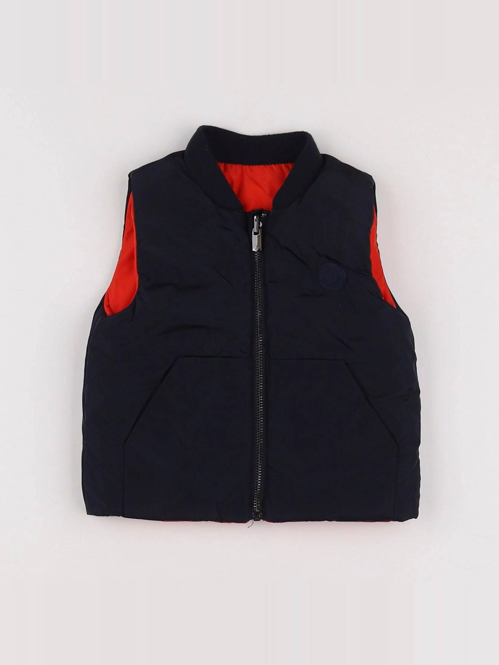Jacadi - doudoune bleu, rouge - 6 mois