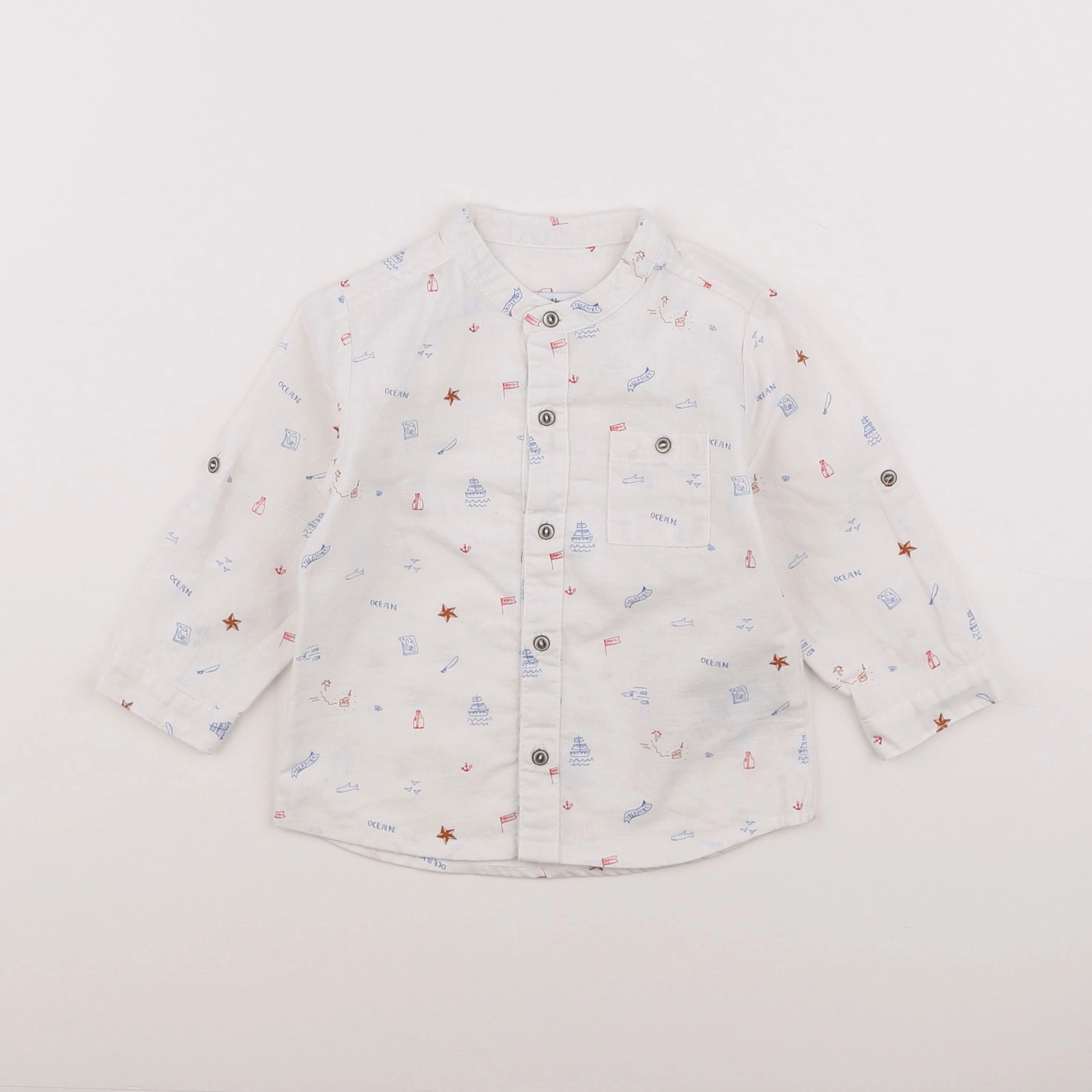 Vertbaudet - chemise blanc - 12 mois