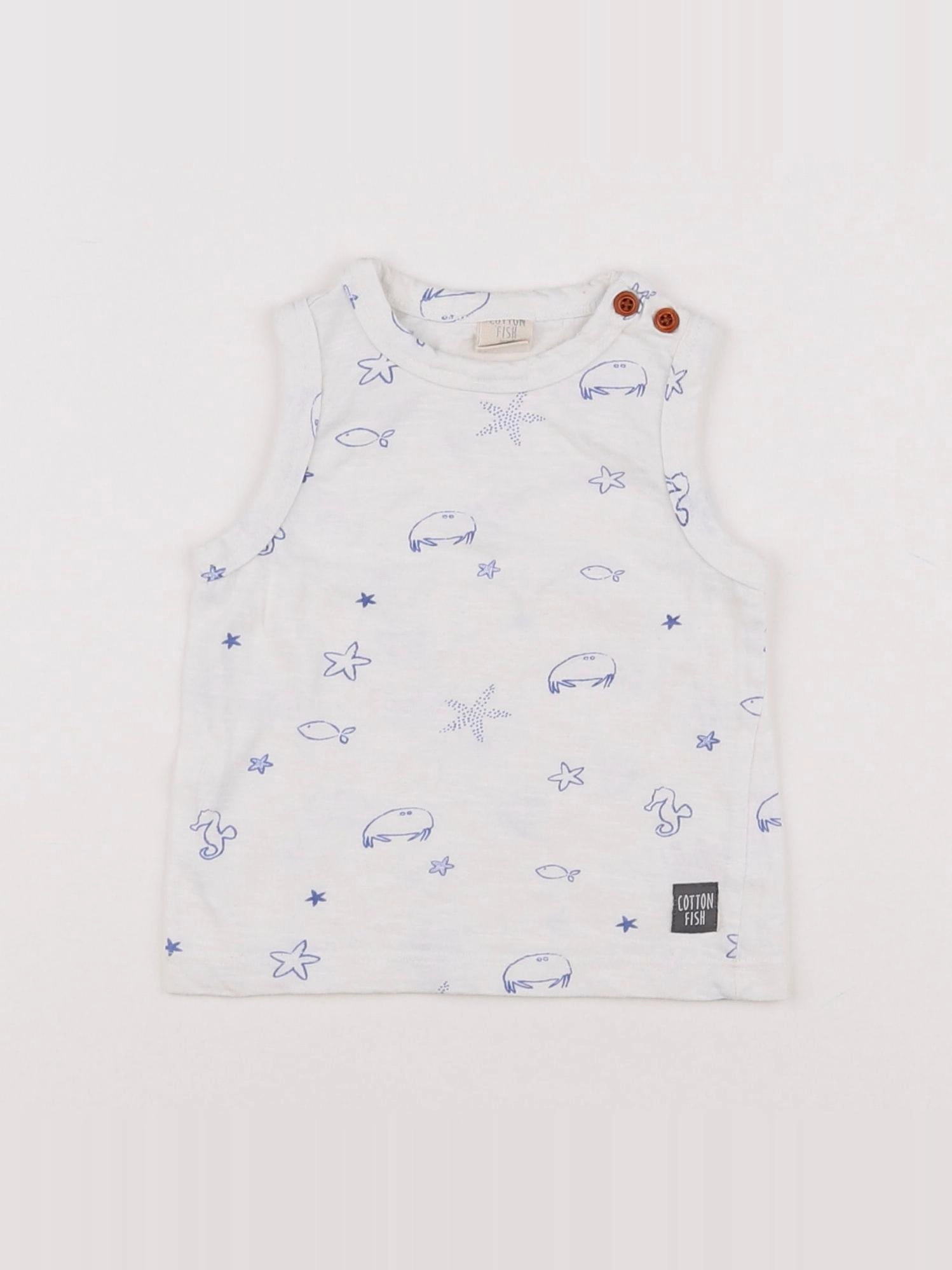 Cotton Fish - débardeur blanc - 6 mois