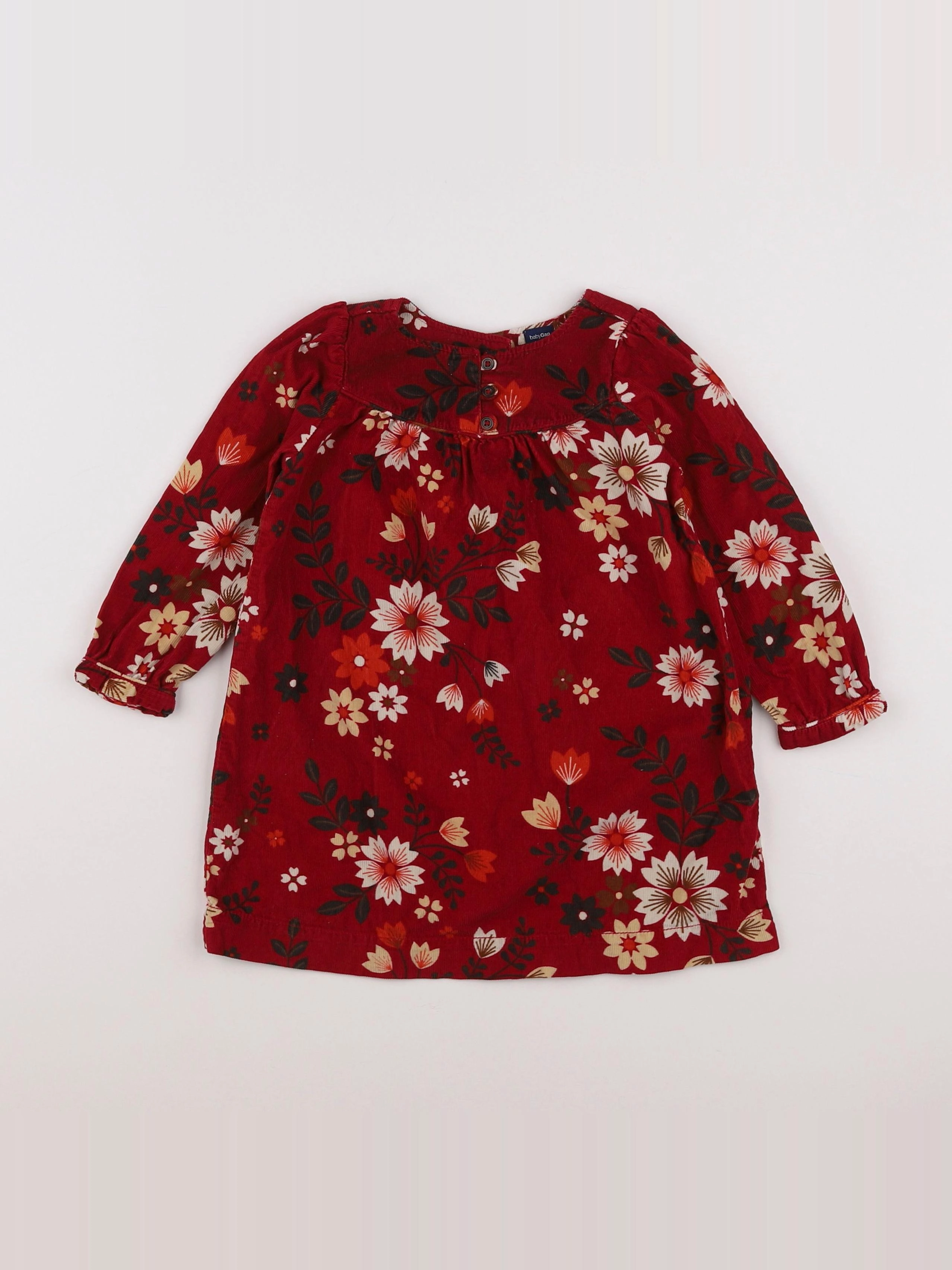 GAP - robe rouge - 2 ans