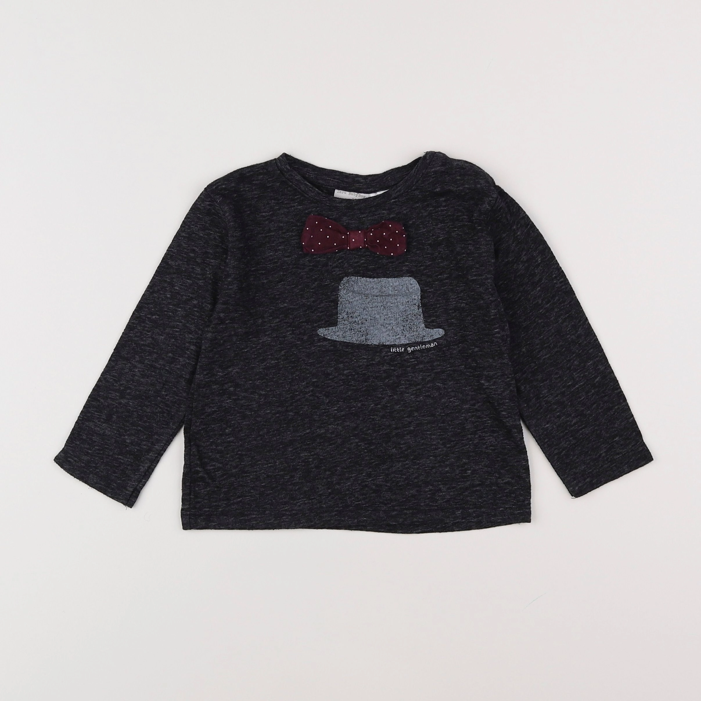Zara - tee-shirt gris - 12/18 mois