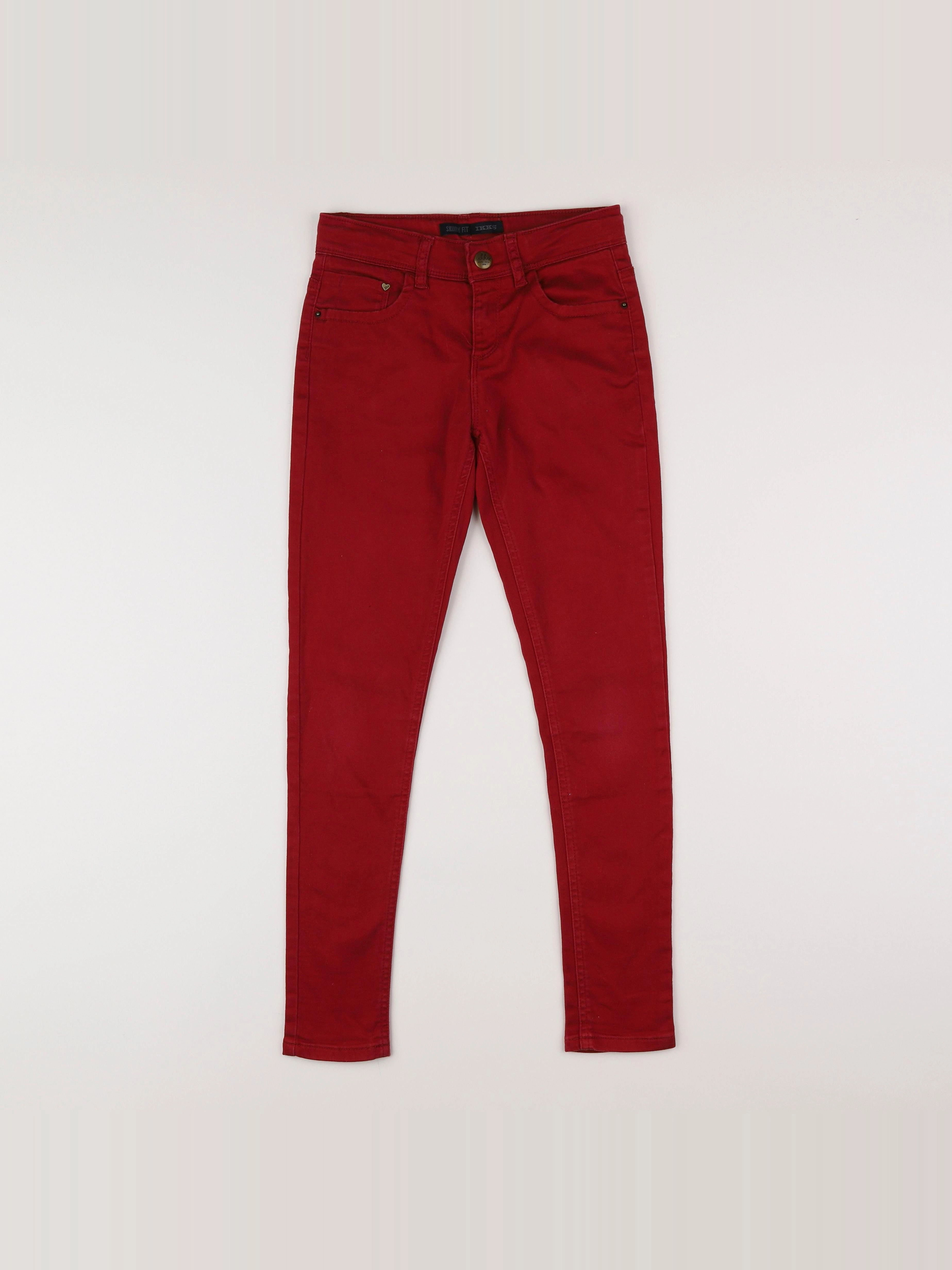 IKKS - pantalon rouge - 10 ans