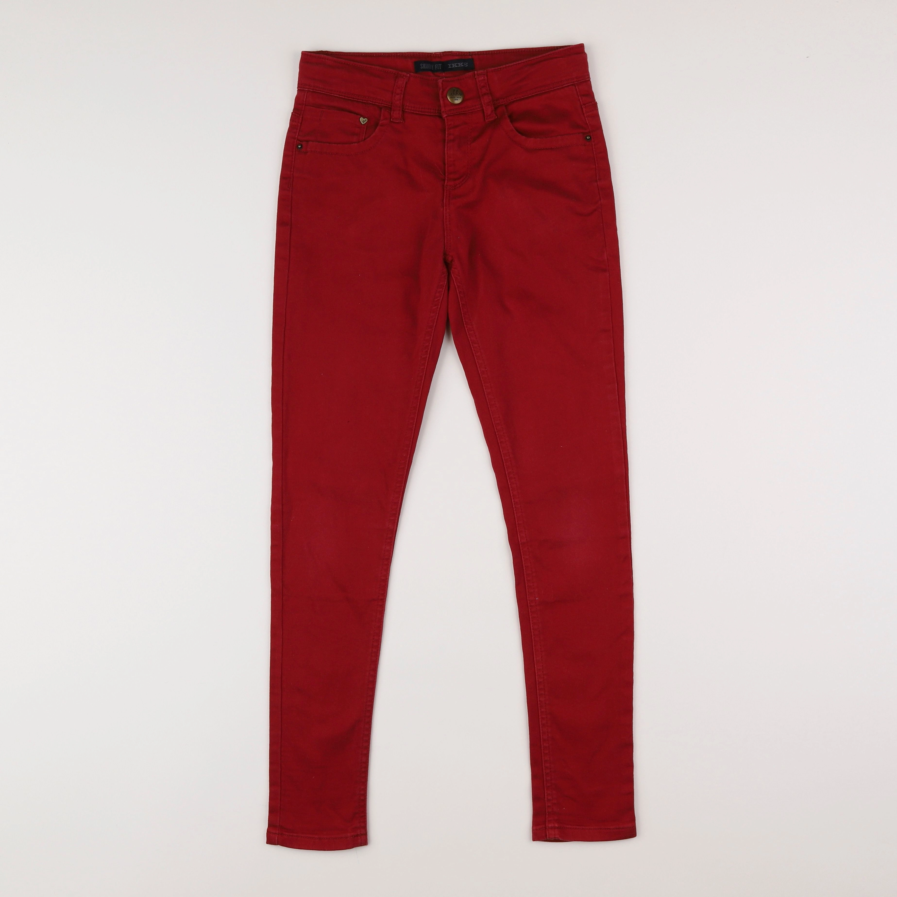 IKKS - pantalon rouge - 10 ans