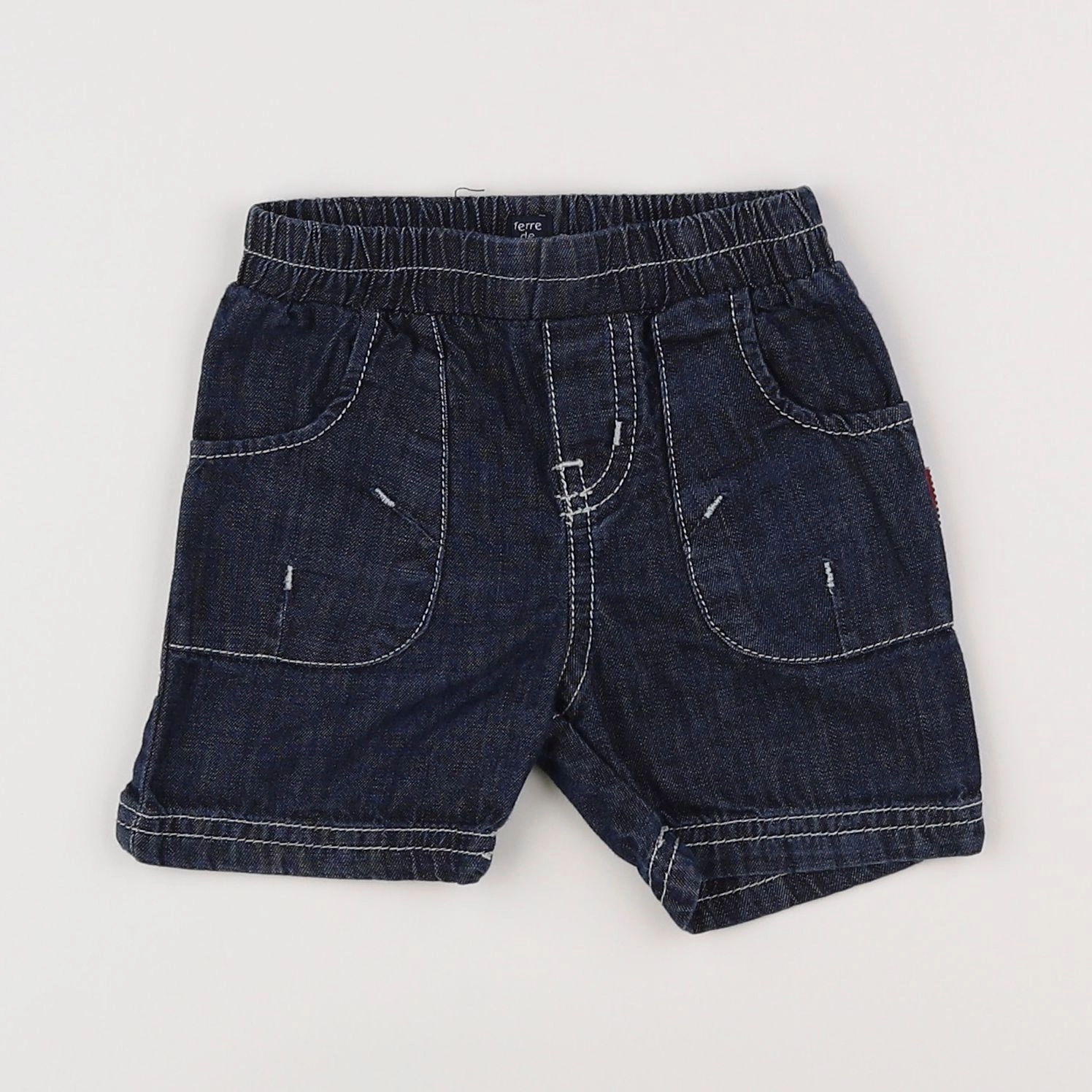 Terre de marins - short bleu - 9 mois