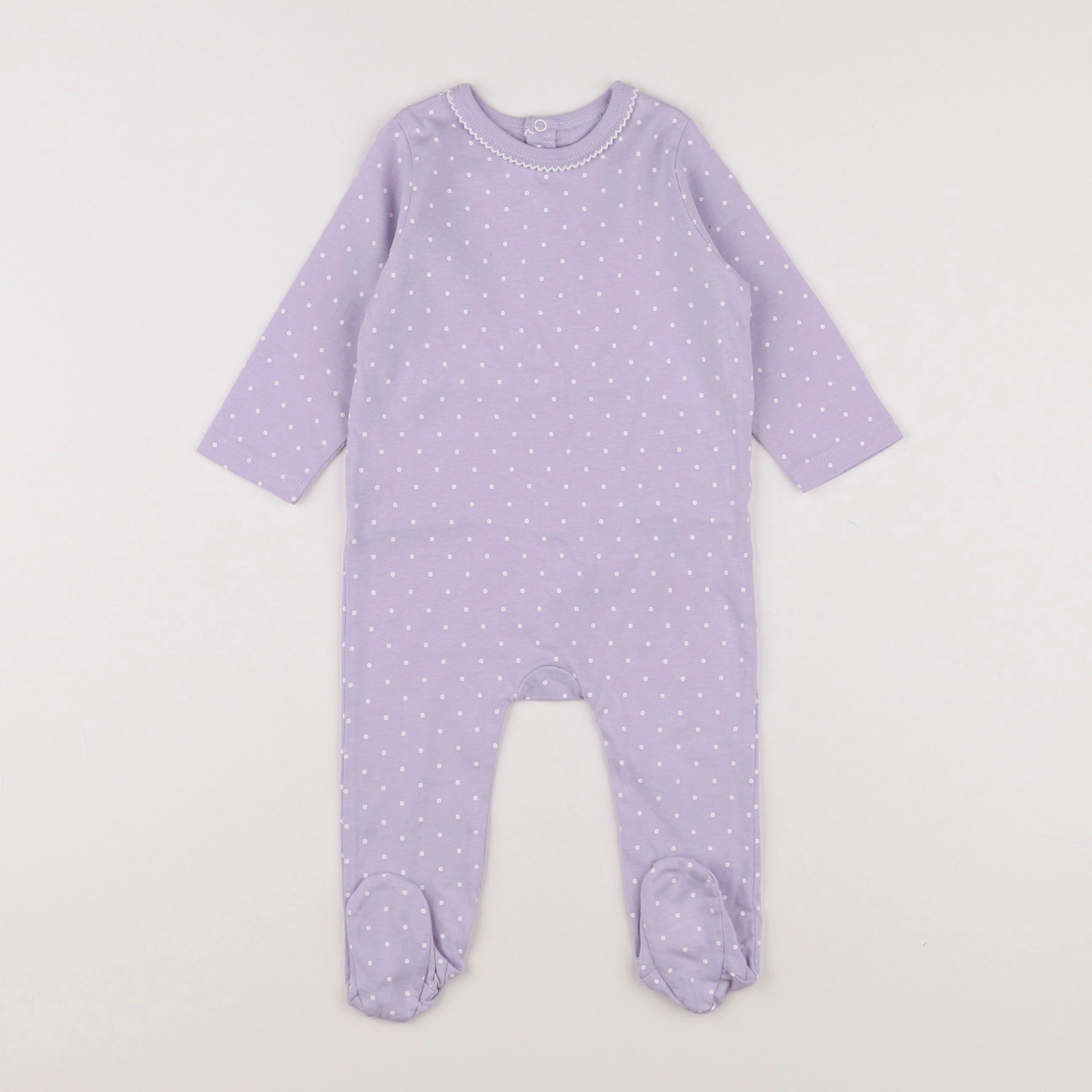 Monoprix - pyjama coton violet - 6 mois