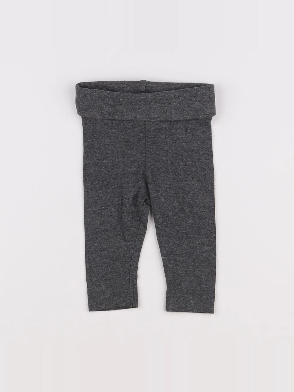 H&M - legging gris - 3/6 mois