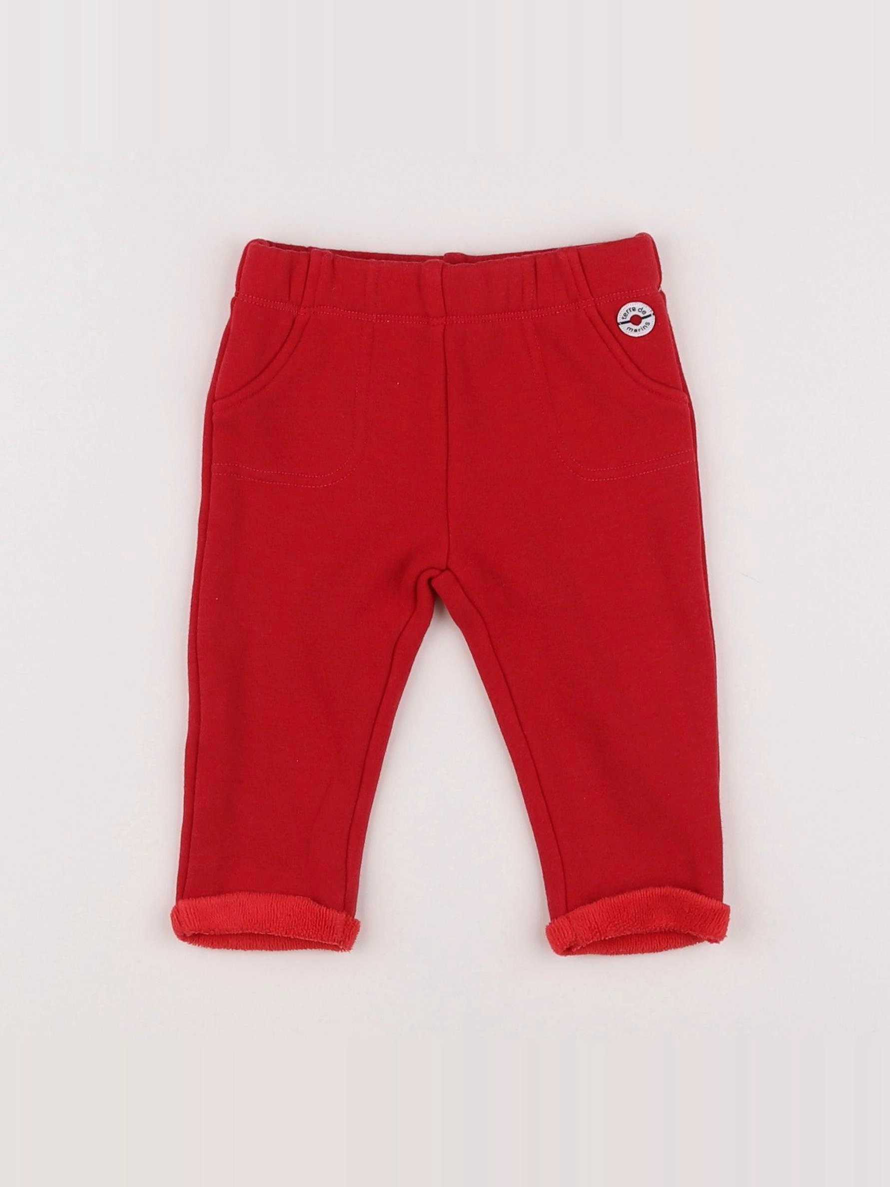 Terre de marins - jogging rouge - 6 mois