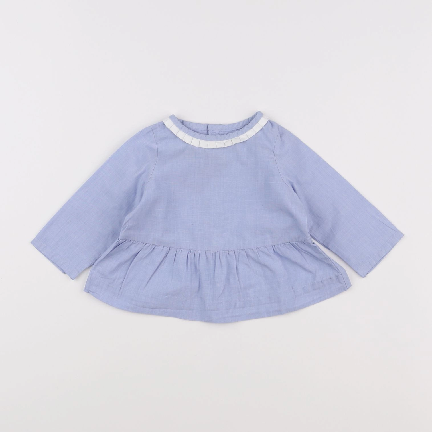 Jacadi - blouse bleu - 6 mois