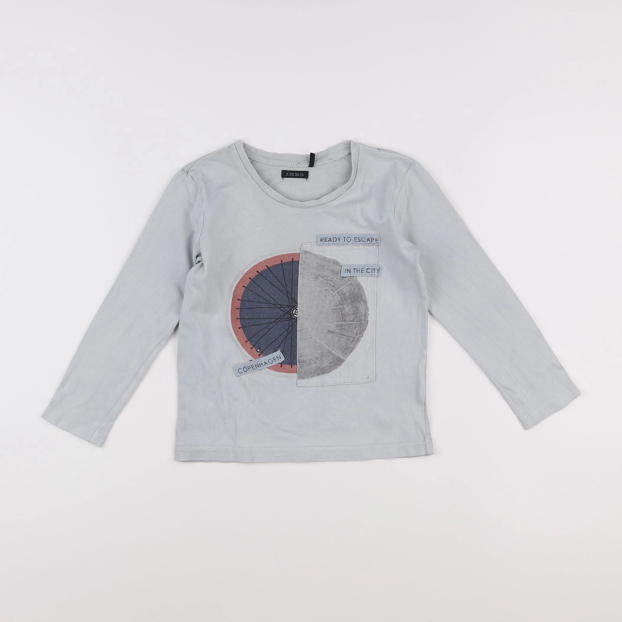 IKKS - tee-shirt gris - 6 ans