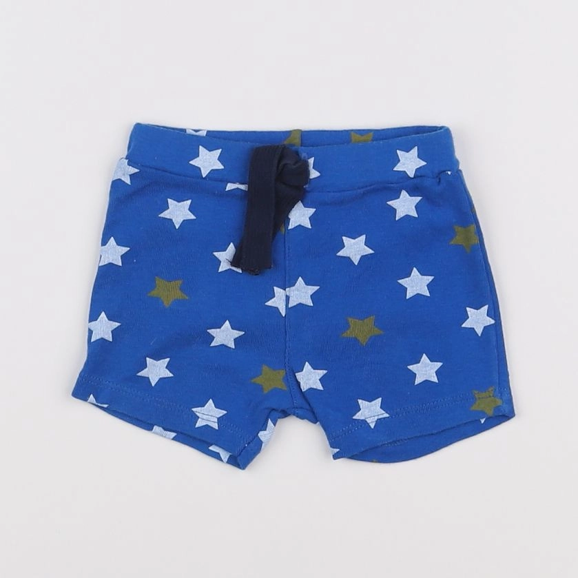 Petit Bateau - short bleu - 3 mois