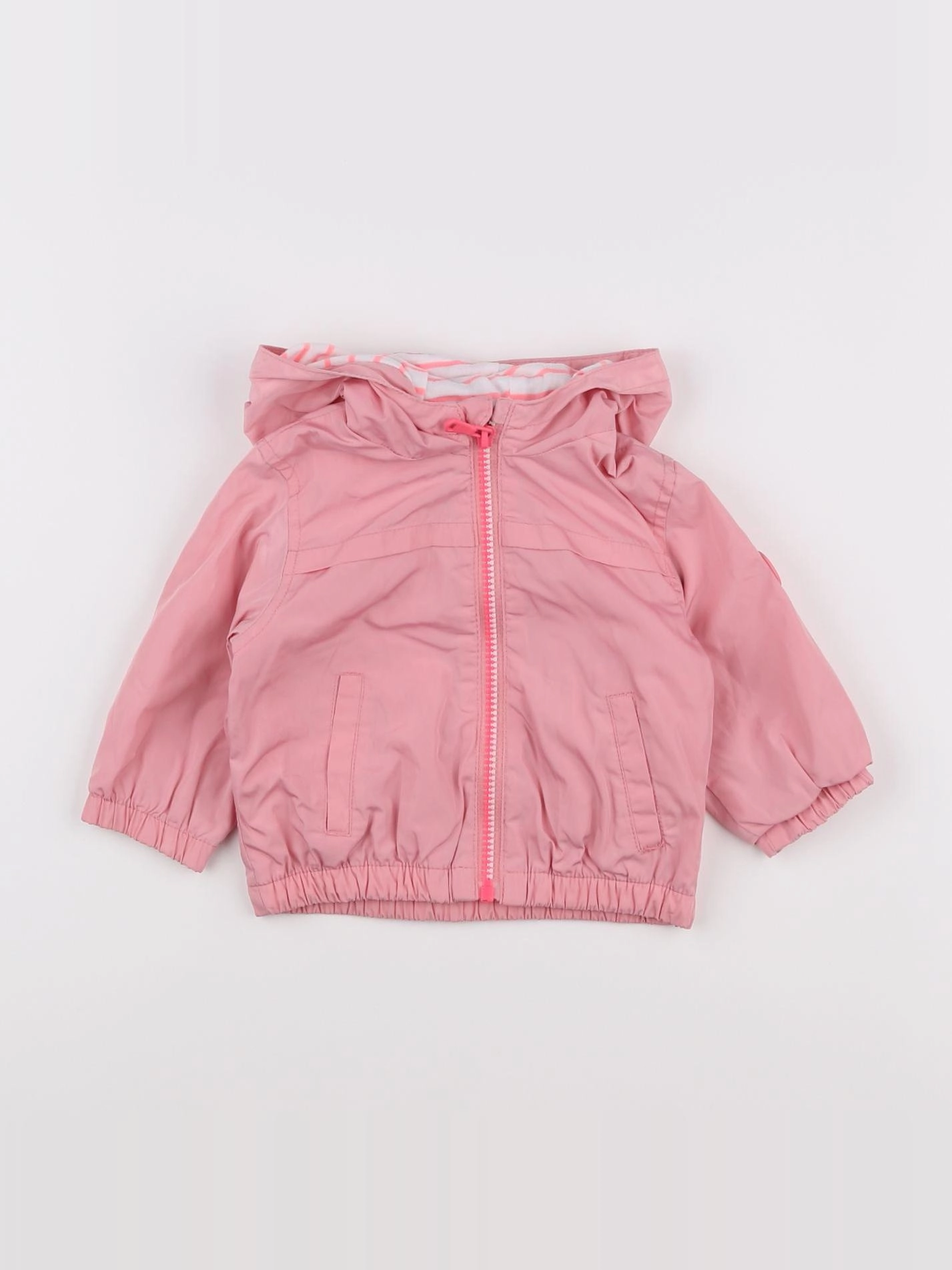 Zara - coupe-vent rose - 6/9 mois