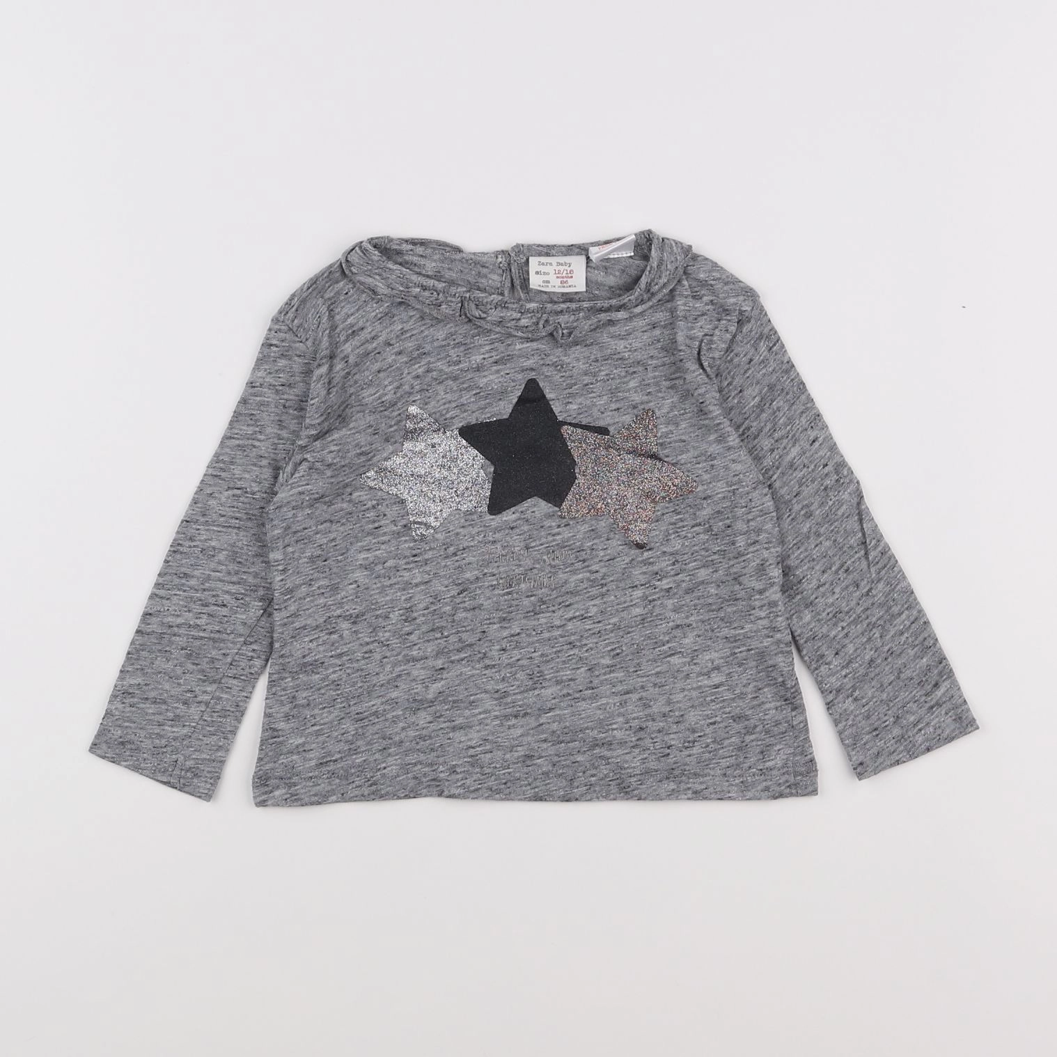 Zara - tee-shirt gris - 12/18 mois