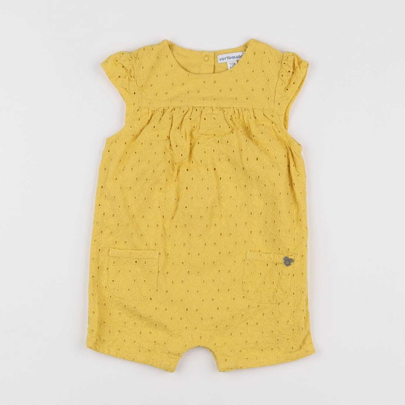 Vertbaudet - combinaison jaune - 9 mois