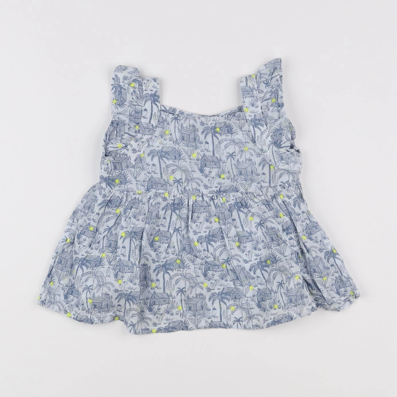 Boutchou - blouse bleu - 18 mois