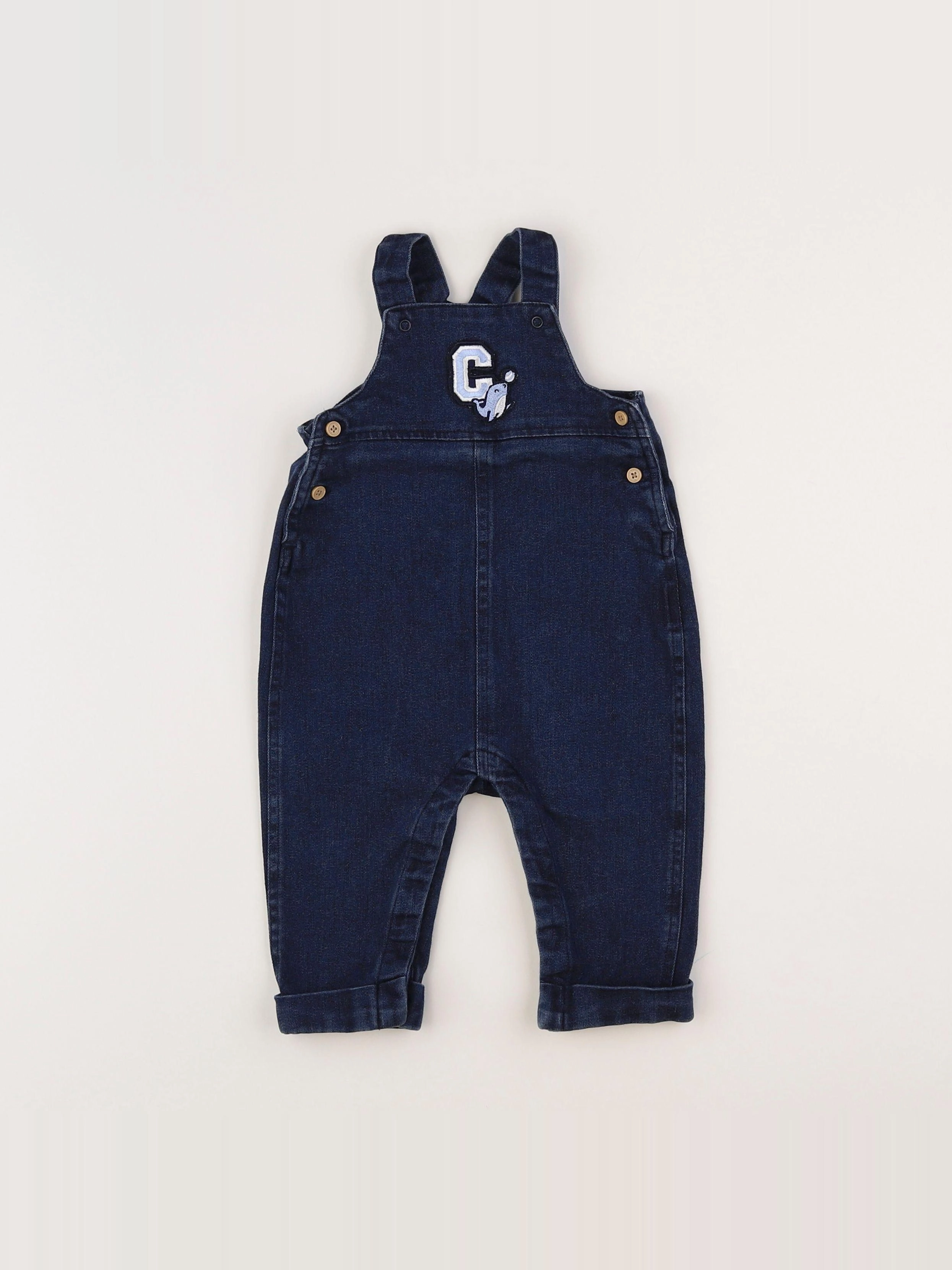 Vertbaudet - combinaison bleu - 9 mois