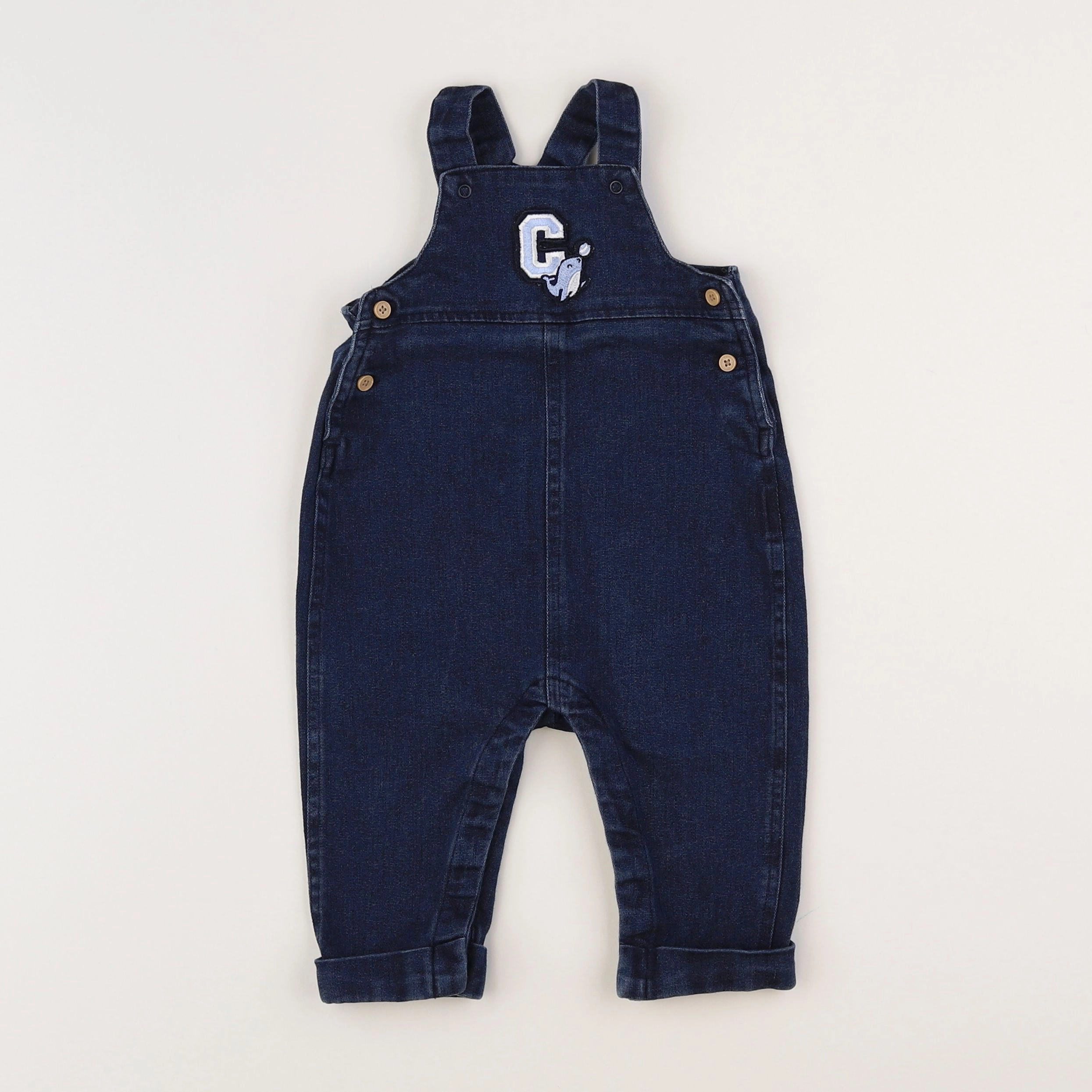 Vertbaudet - combinaison bleu - 9 mois