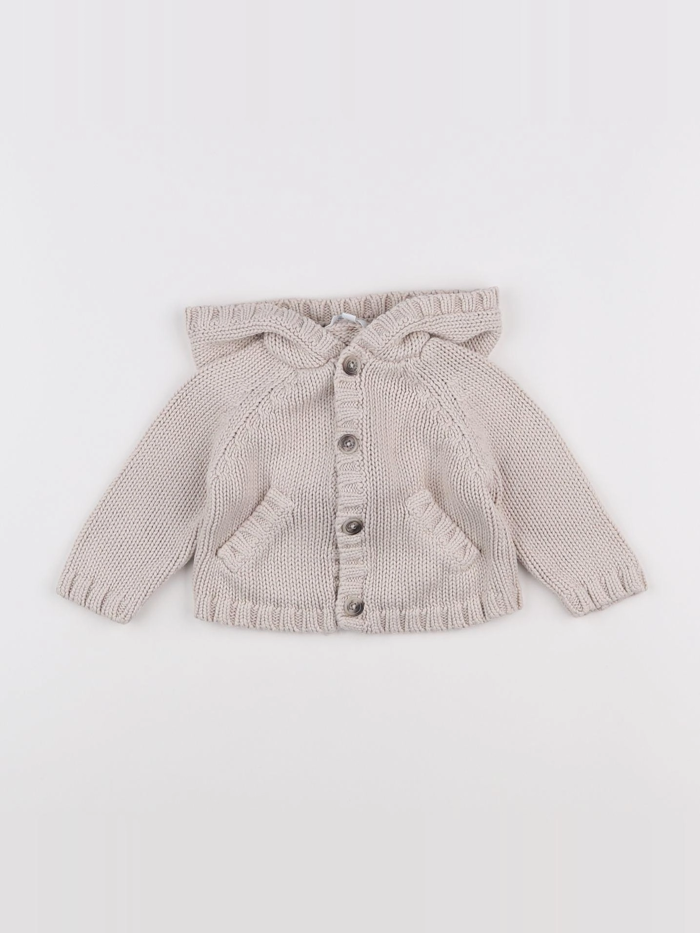 Jacadi - gilet beige - 6 mois
