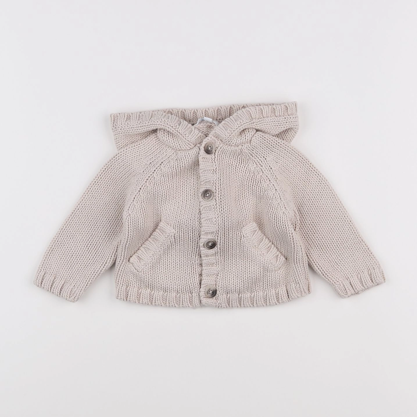 Jacadi - gilet beige - 6 mois