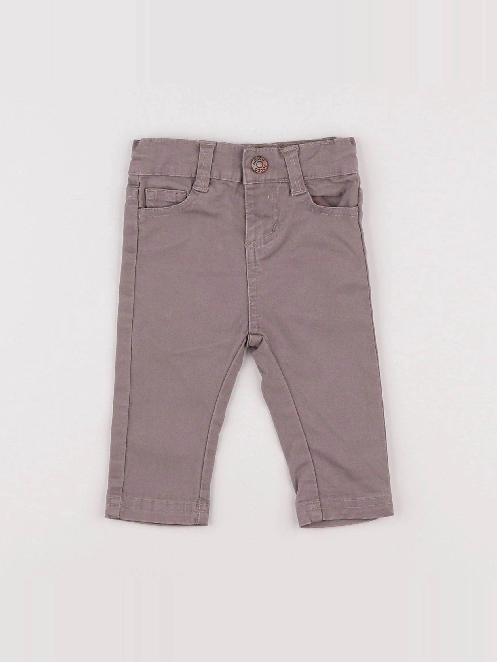 Gocco - pantalon marron - 3/6 mois