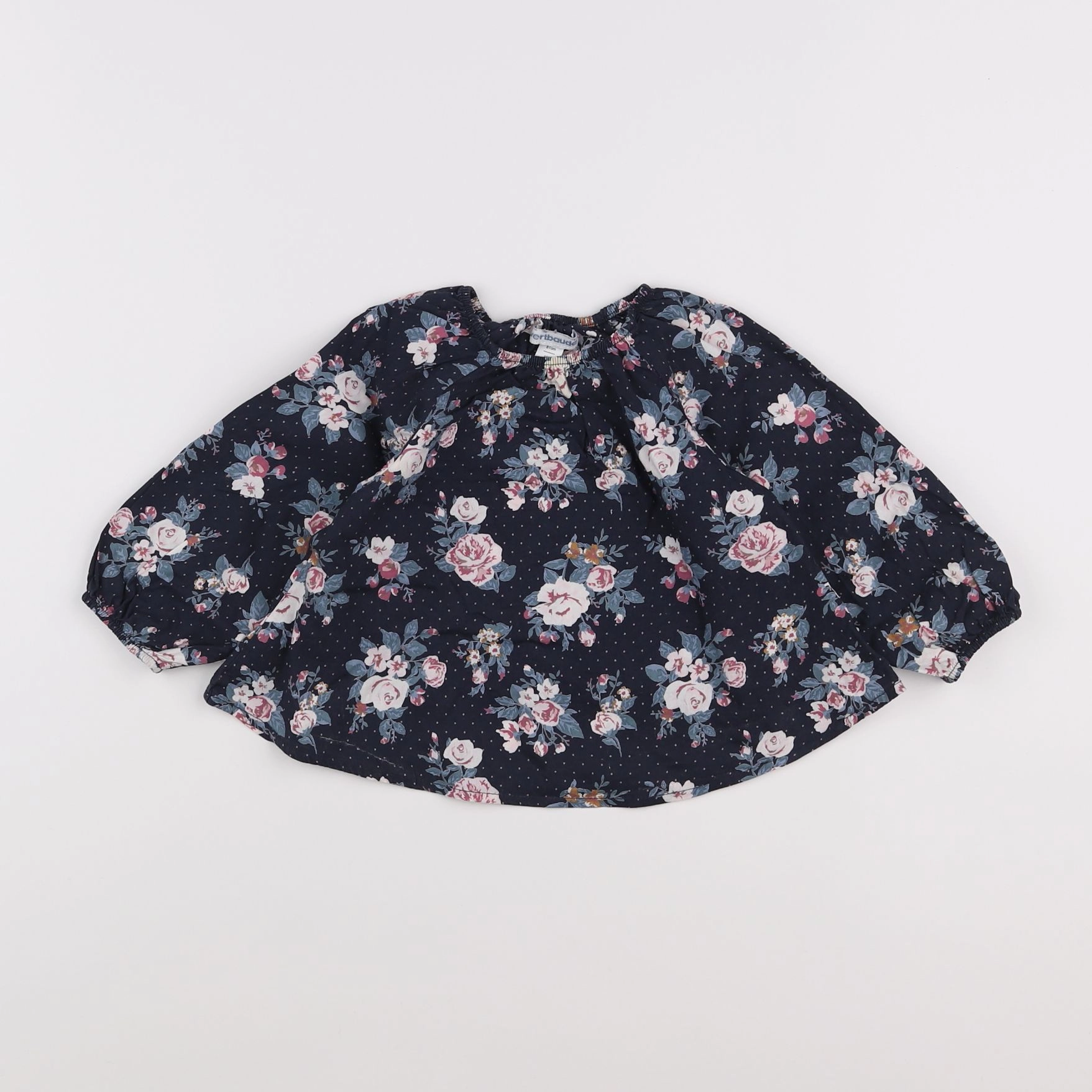 Vertbaudet - blouse bleu - 18 mois