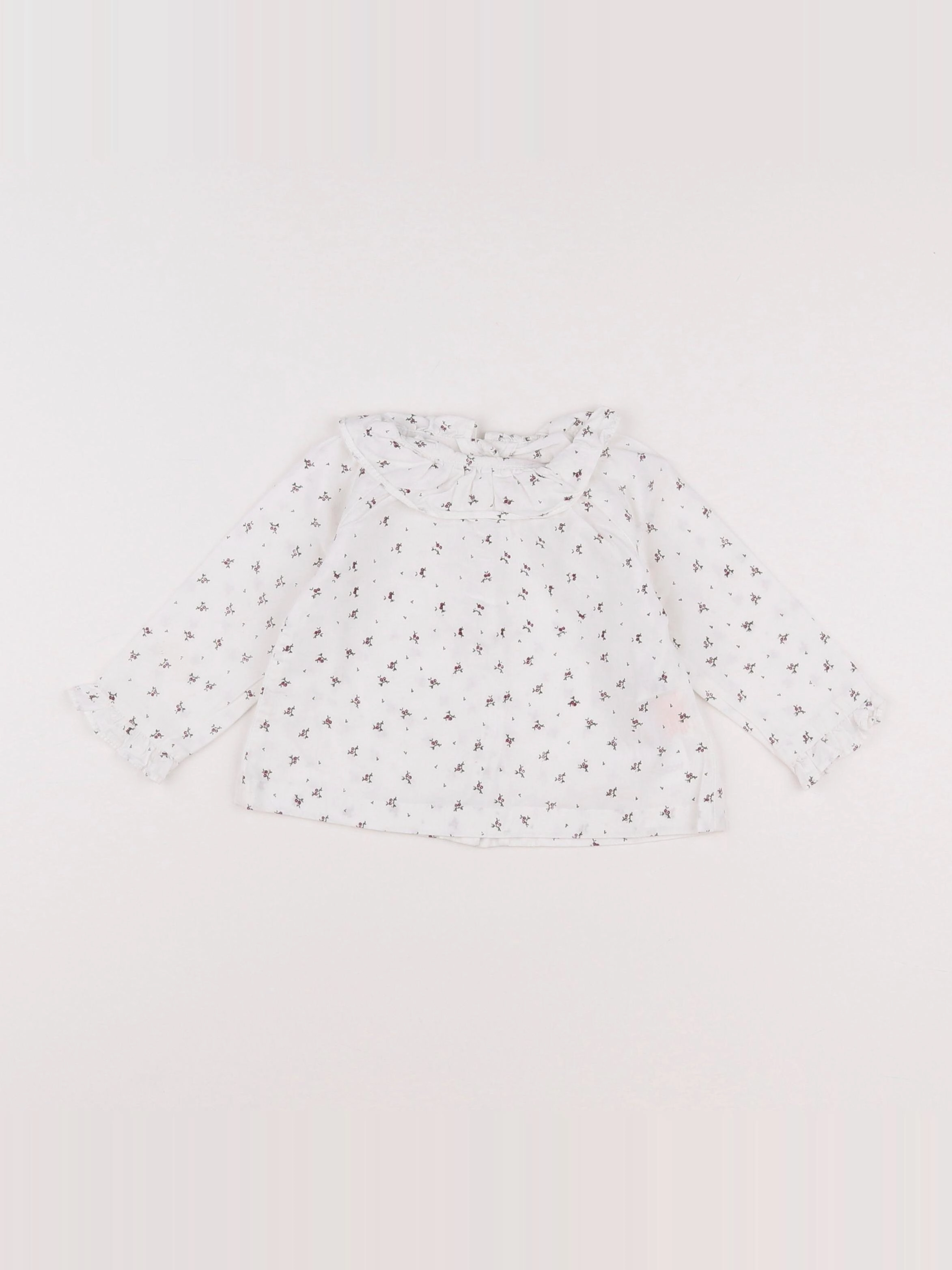 Gocco - blouse blanc - 3/6 mois